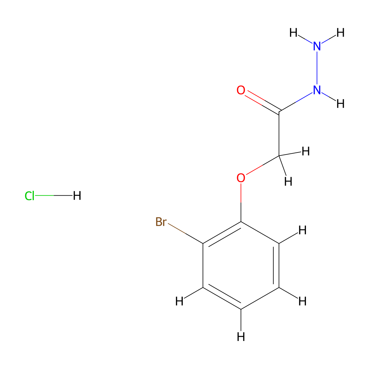 2-(2-Bromophenoxy)acetohydrazide hydrochloride molecular structure, CAS 2138350-99-7