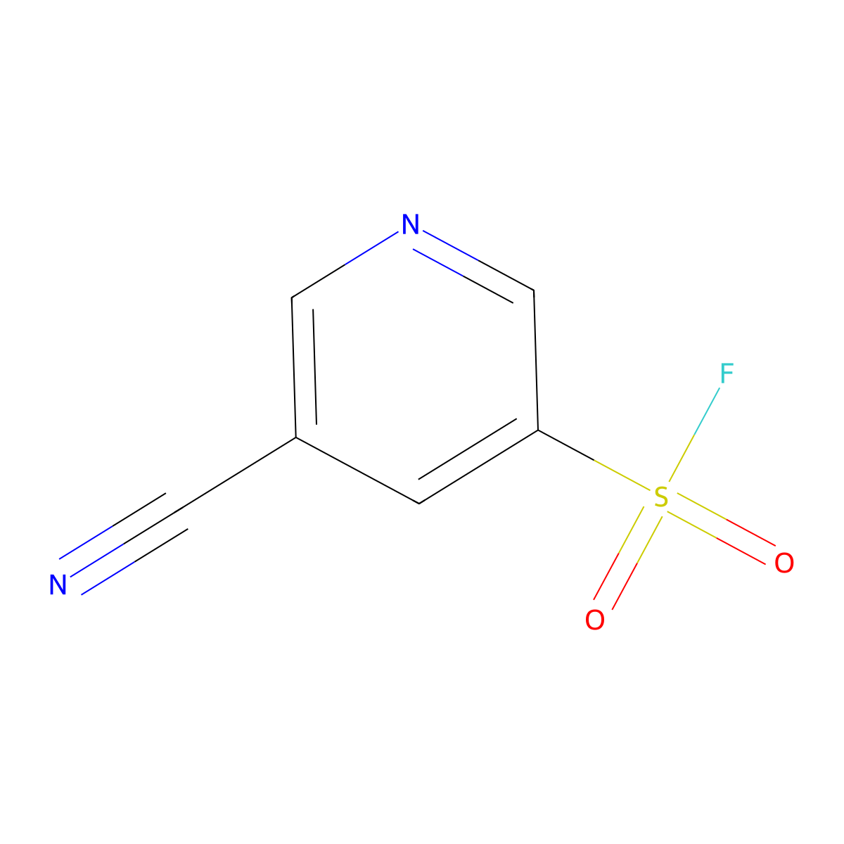 5-Cyanopyridine-3-sulfonyl fluoride molecular structure, CAS 2138353-08-7
