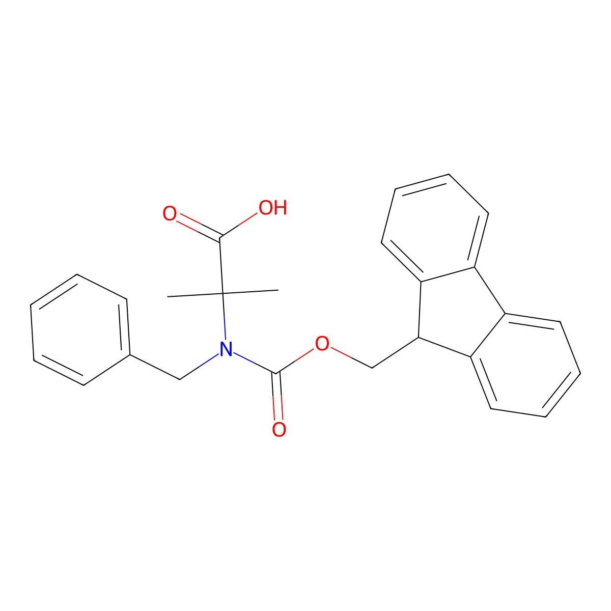 2-[benzyl({[(9H-fluoren-9-yl)methoxy]carbonyl})amino]-2-methylpropanoic acid molecular structure, CAS 2138358-21-9