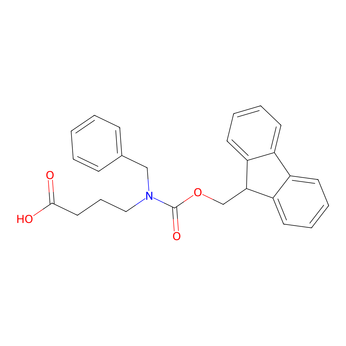 4-[benzyl({[(9H-fluoren-9-yl)methoxy]carbonyl})amino]butanoicacid molecular structure, CAS 2138358-27-5