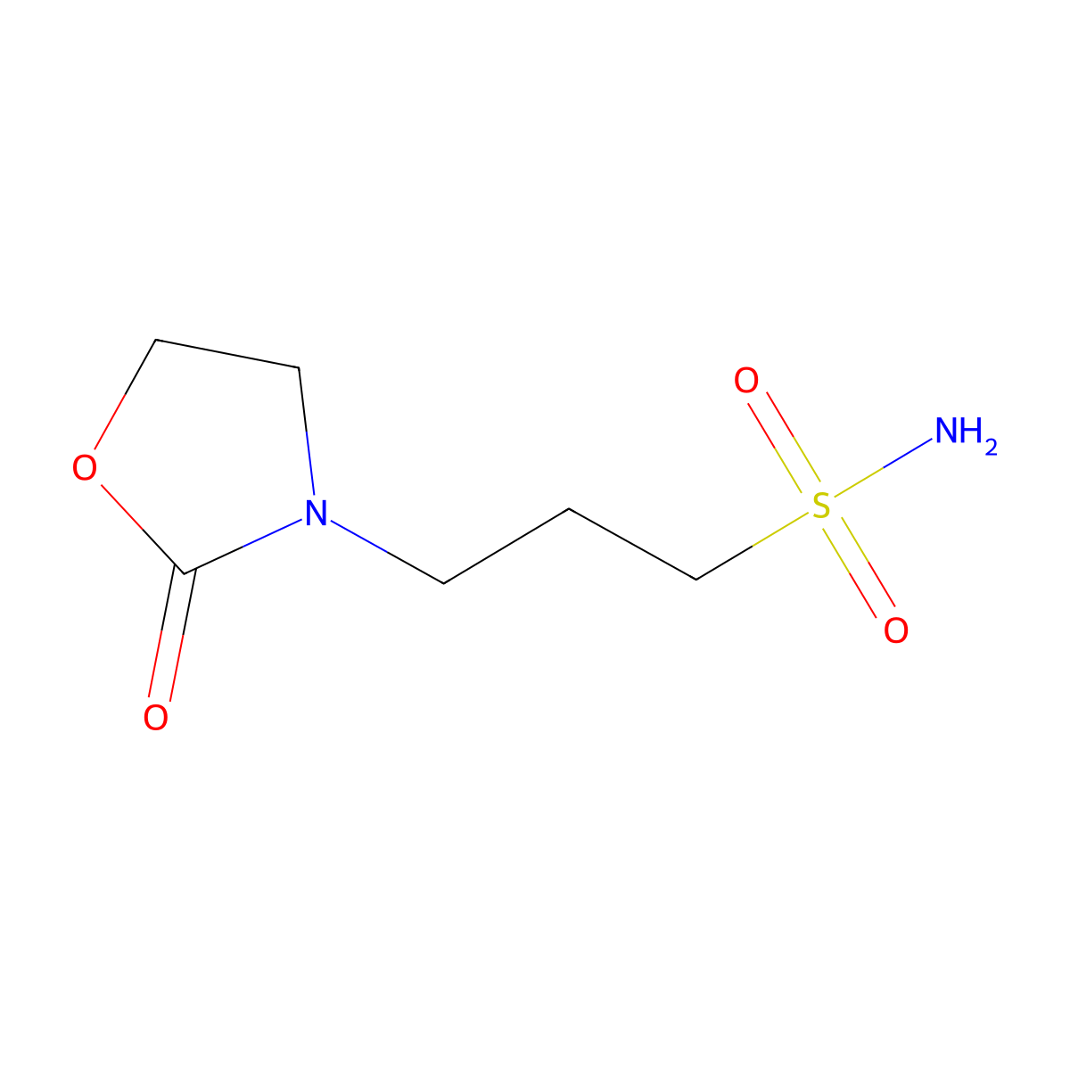 3-(2-Oxo-1,3-oxazolidin-3-yl)propane-1-sulfonamide molecular structure, CAS 2138358-96-8