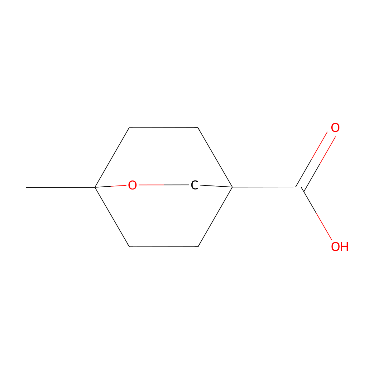 1-Methyl-2-oxabicyclo[2.2.2]octane-4-carboxylic acid molecular structure, CAS 2138361-09-6