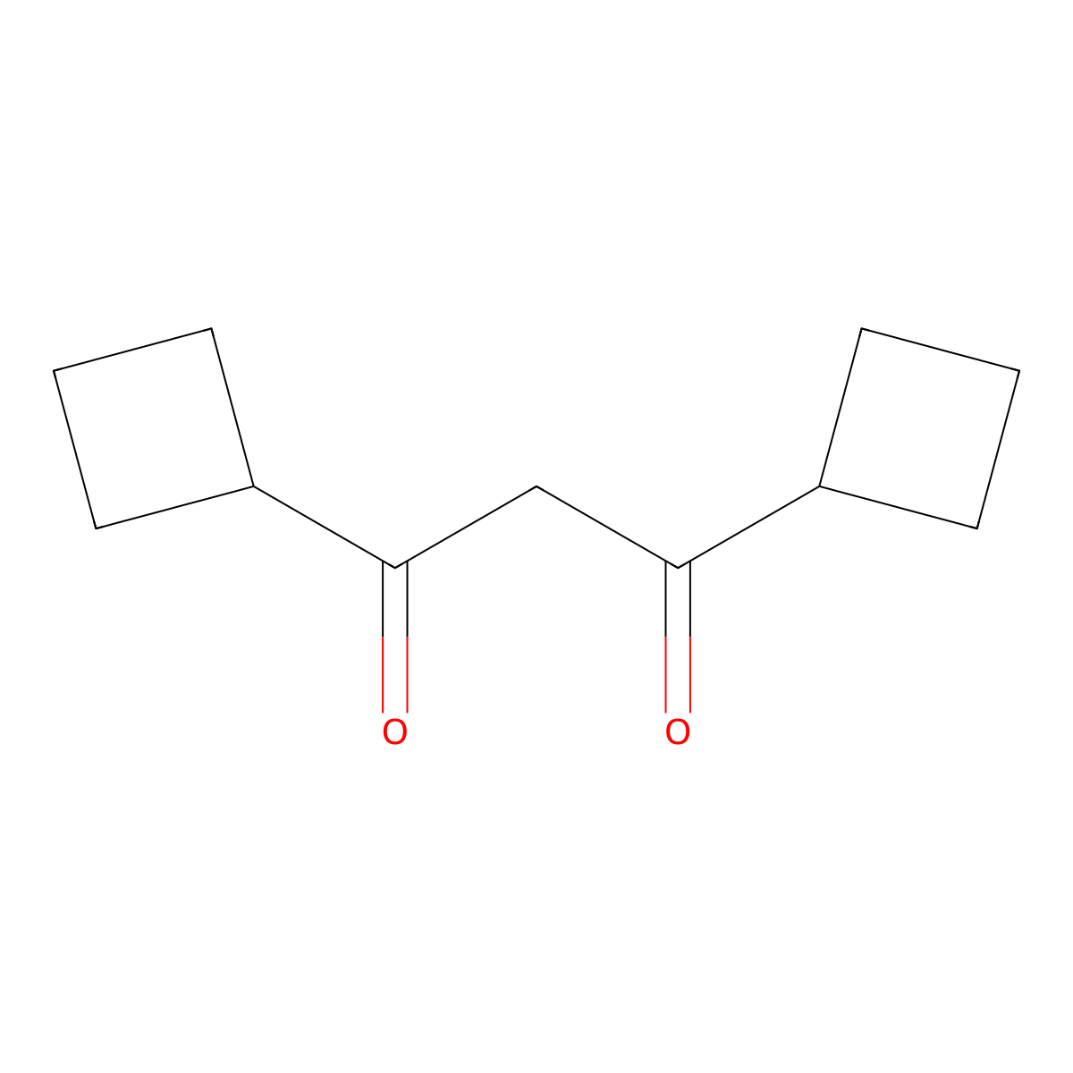 1,3-Dicyclobutylpropane-1,3-dione molecular structure, CAS 2138364-29-9