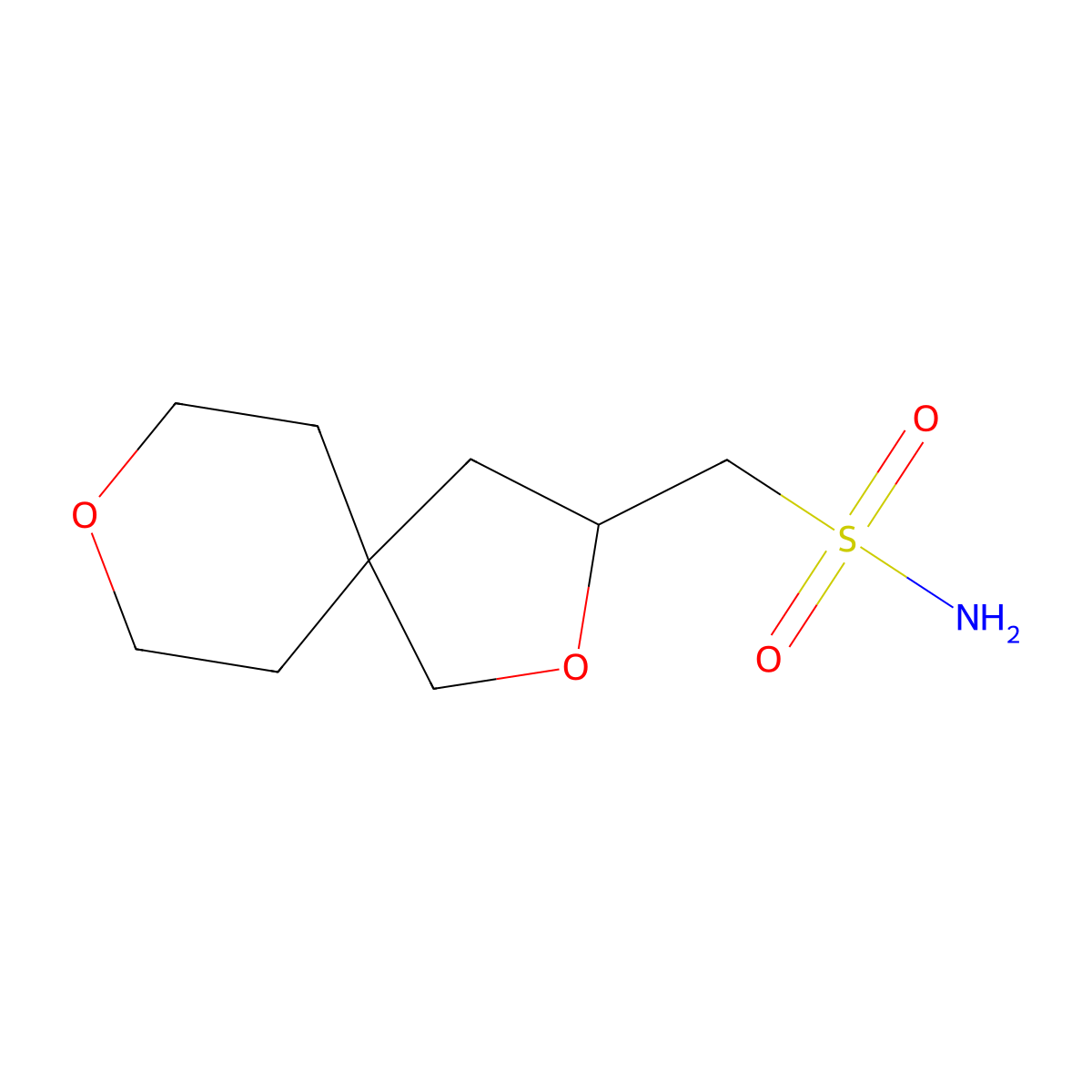 {2,8-Dioxaspiro[4.5]decan-3-yl}methanesulfonamide molecular structure, CAS 2138365-61-2
