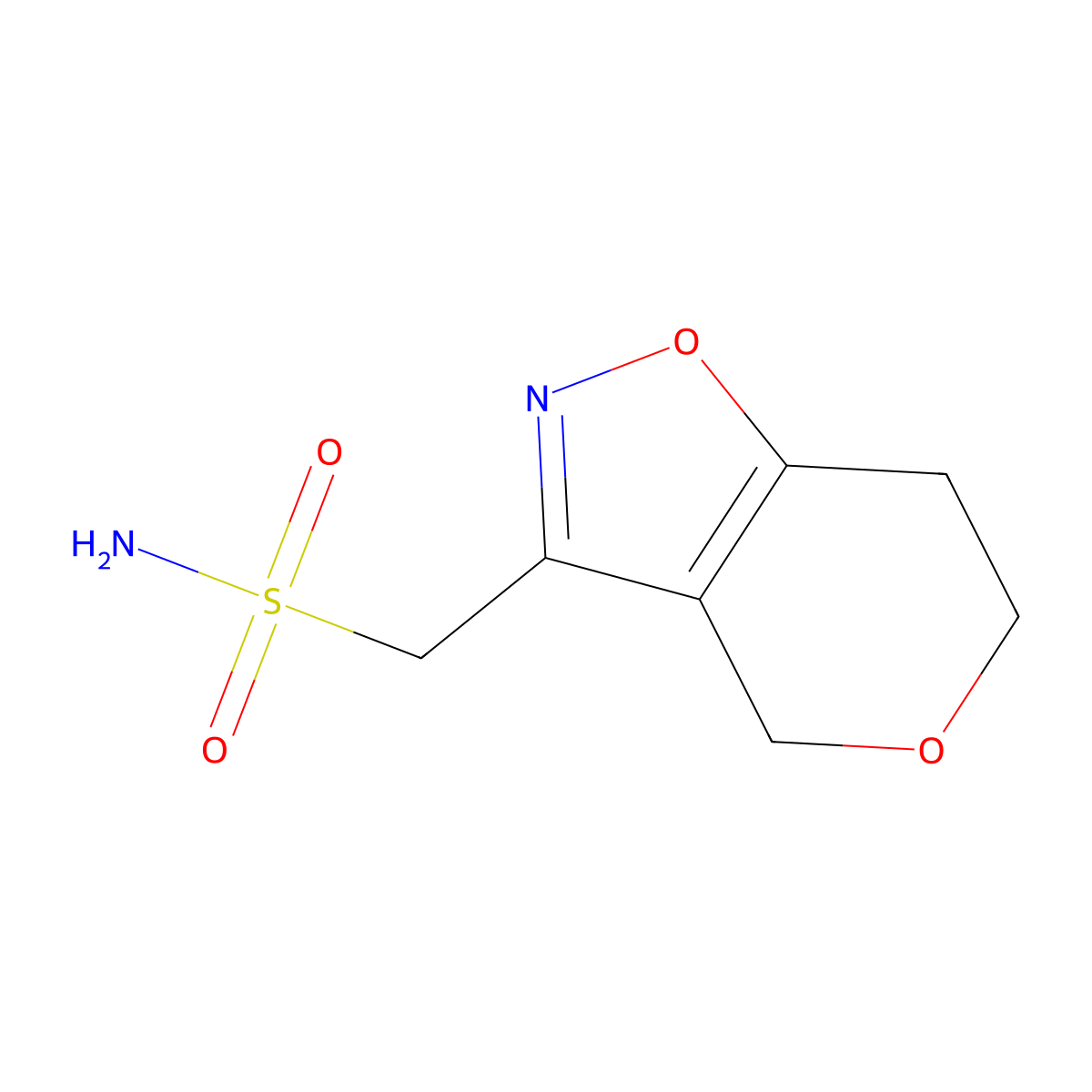 {4H,6H,7H-pyrano[3,4-d][1,2]oxazol-3-yl}methanesulfonamide molecular structure, CAS 2138366-51-3
