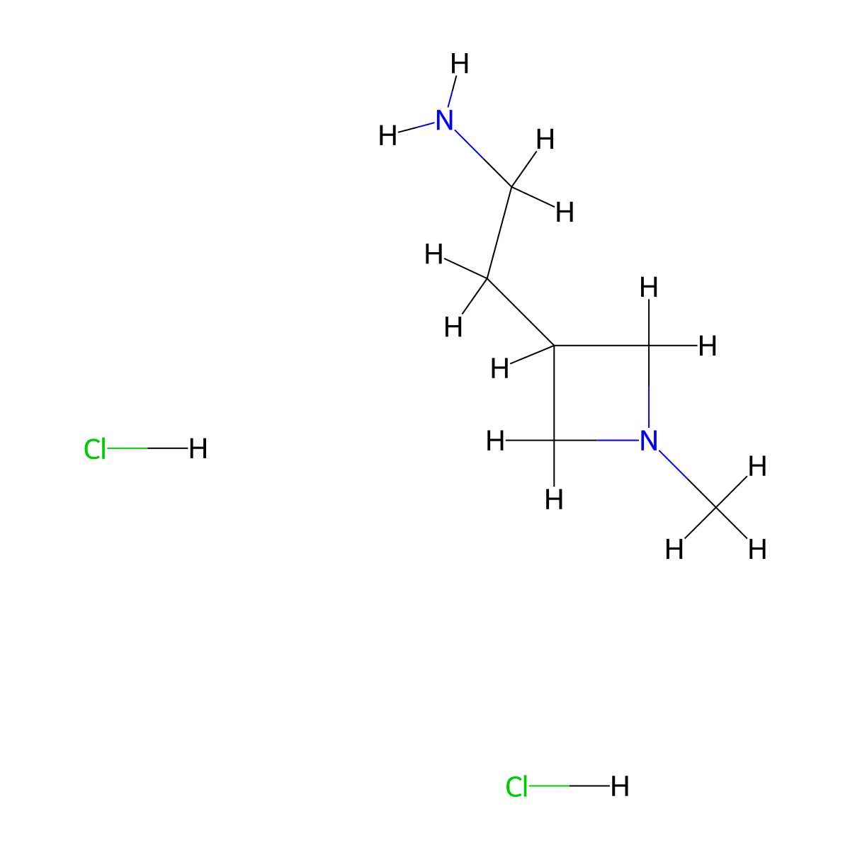 2-(1-Methylazetidin-3-yl)ethan-1-amine dihydrochloride molecular structure, CAS 2138367-28-7