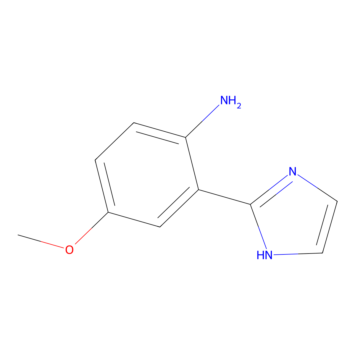 2-(1H-imidazol-2-yl)-4-methoxyaniline molecular structure, CAS 2138370-68-8