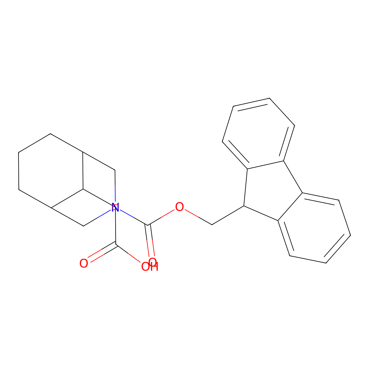 2-(3-{[(9H-fluoren-9-yl)methoxy]carbonyl}-3-azabicyclo[3.3.1]nonan-9-yl)acetic acid molecular structure, CAS 2138370-81-5