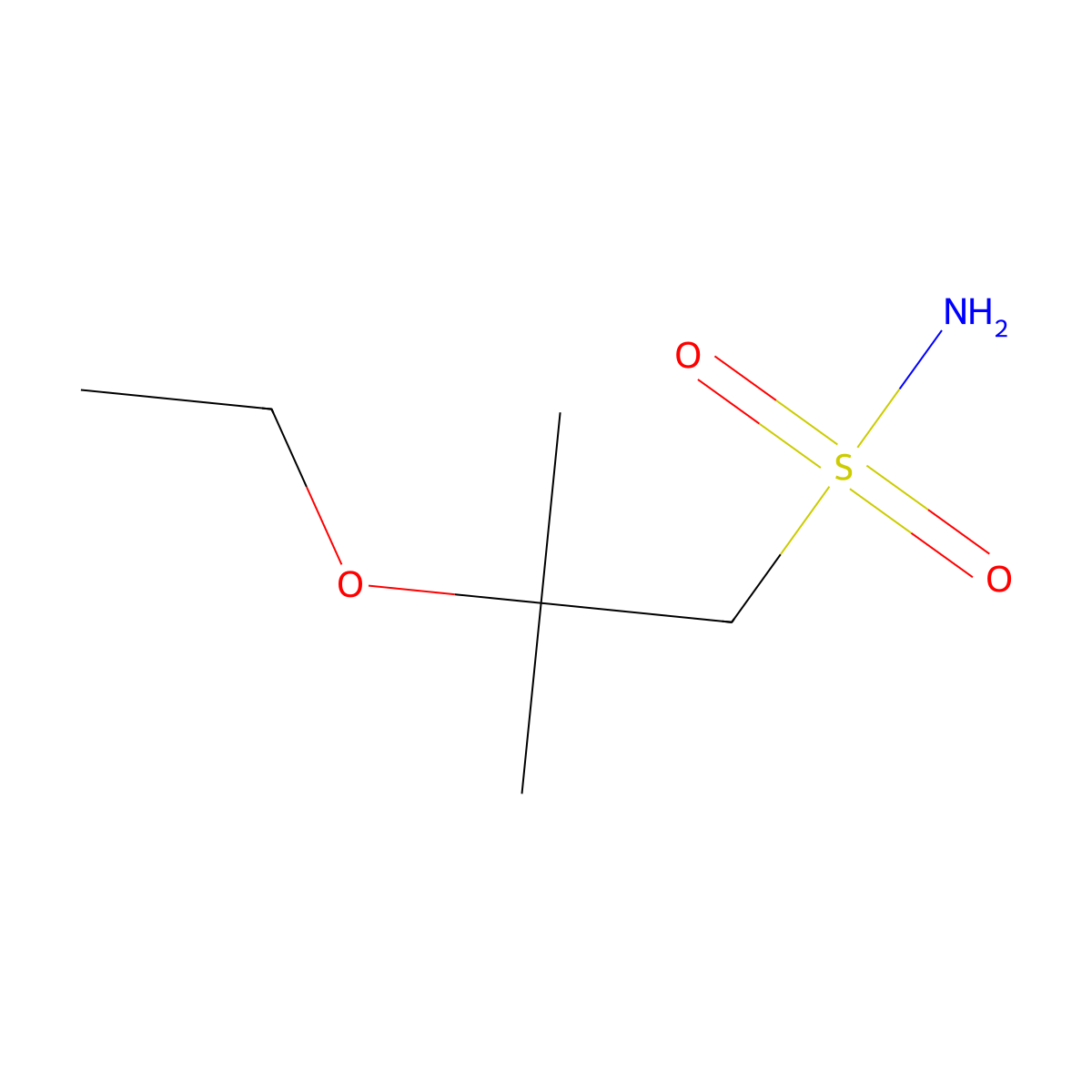 2-Ethoxy-2-methylpropane-1-sulfonamide molecular structure, CAS 2138374-17-9