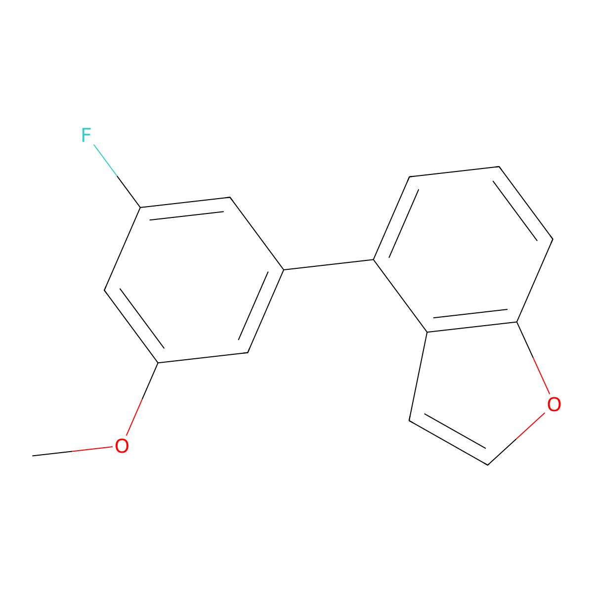 4-(3-Fluoro-5-methoxyphenyl)-1-benzofuran molecular structure, CAS 2138376-36-8