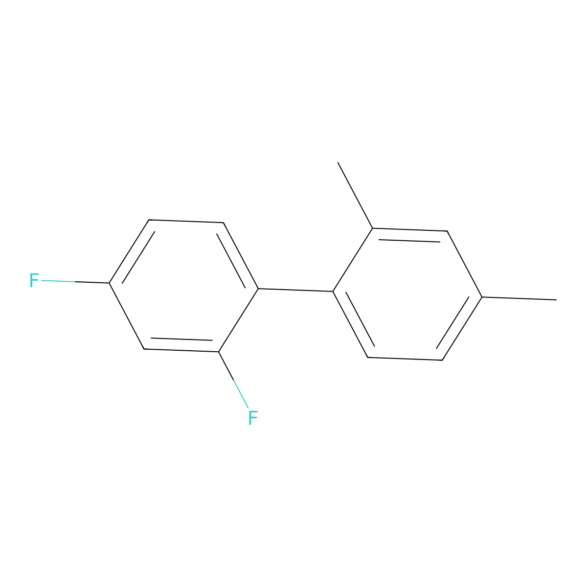 1-(2,4-Difluorophenyl)-2,4-dimethylbenzene molecular structure, CAS 2138378-55-7