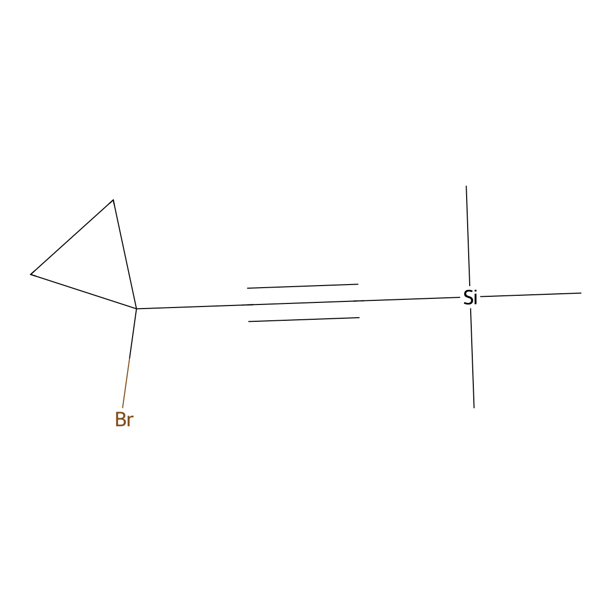 [2-(1-Bromocyclopropyl)ethynyl]trimethylsilane molecular structure, CAS 2138379-75-4