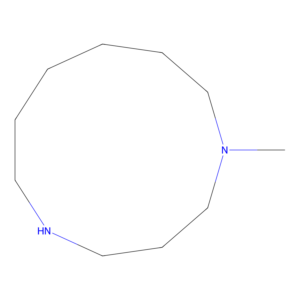 1-Methyl-1,5-diazacycloundecane molecular structure, CAS 2138384-60-6