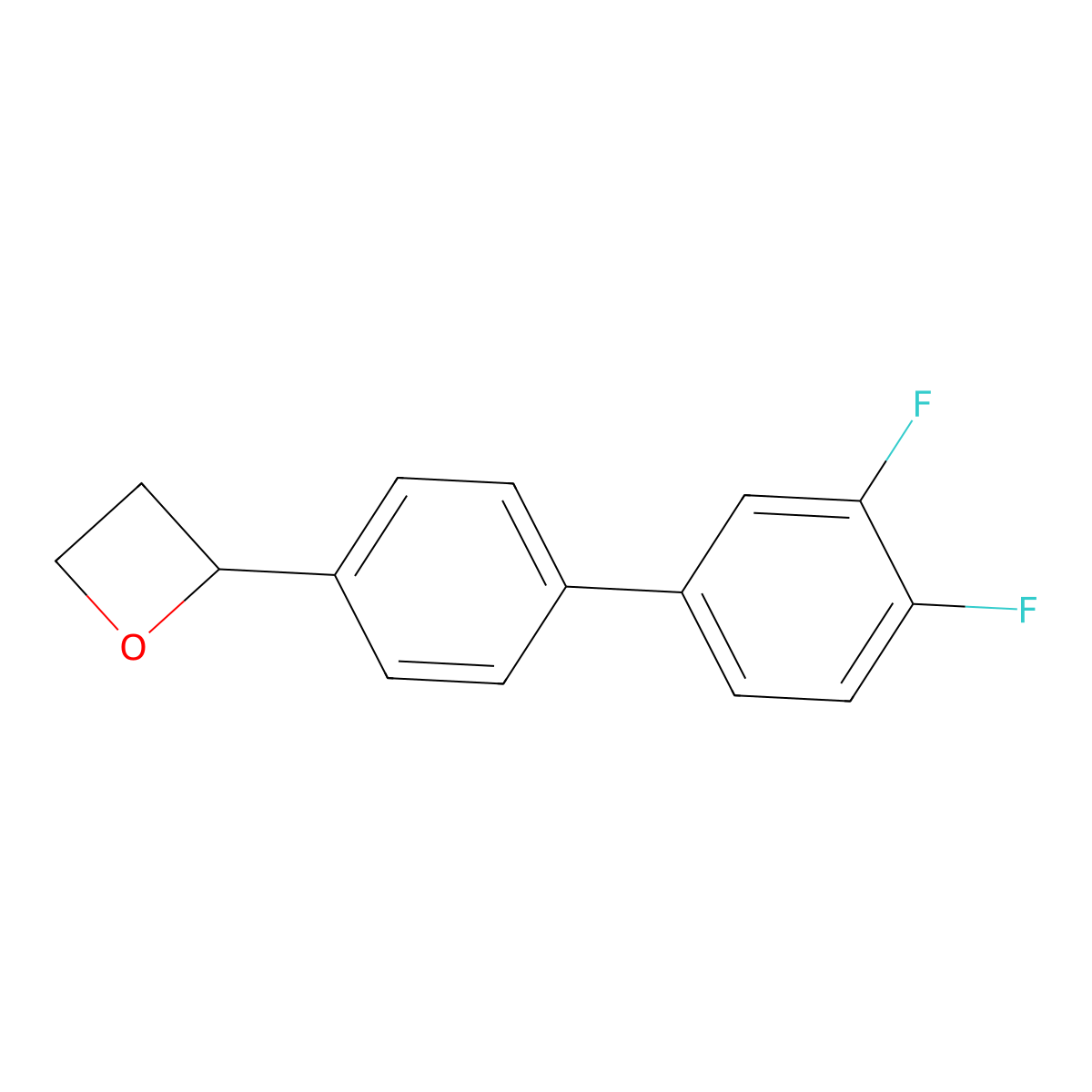 2-[4-(3,4-Difluorophenyl)phenyl]oxetane molecular structure, CAS 2138385-00-7