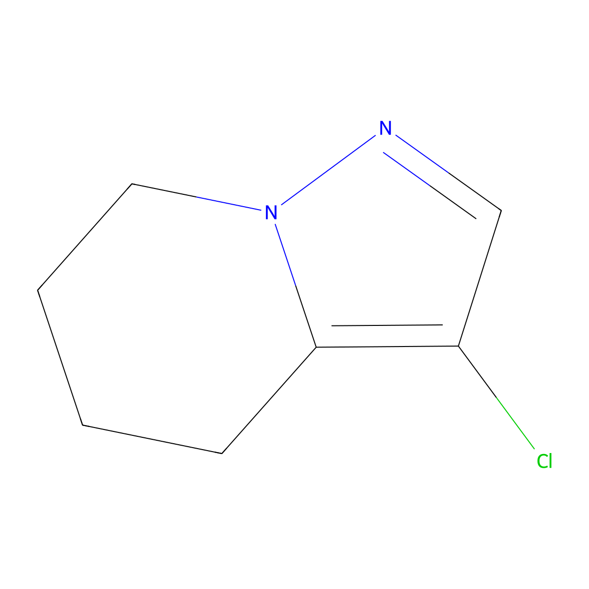 3-Chloro-4,5,6,7-tetrahydropyrazolo[1,5-a]pyridine molecular structure, CAS 2138386-72-6