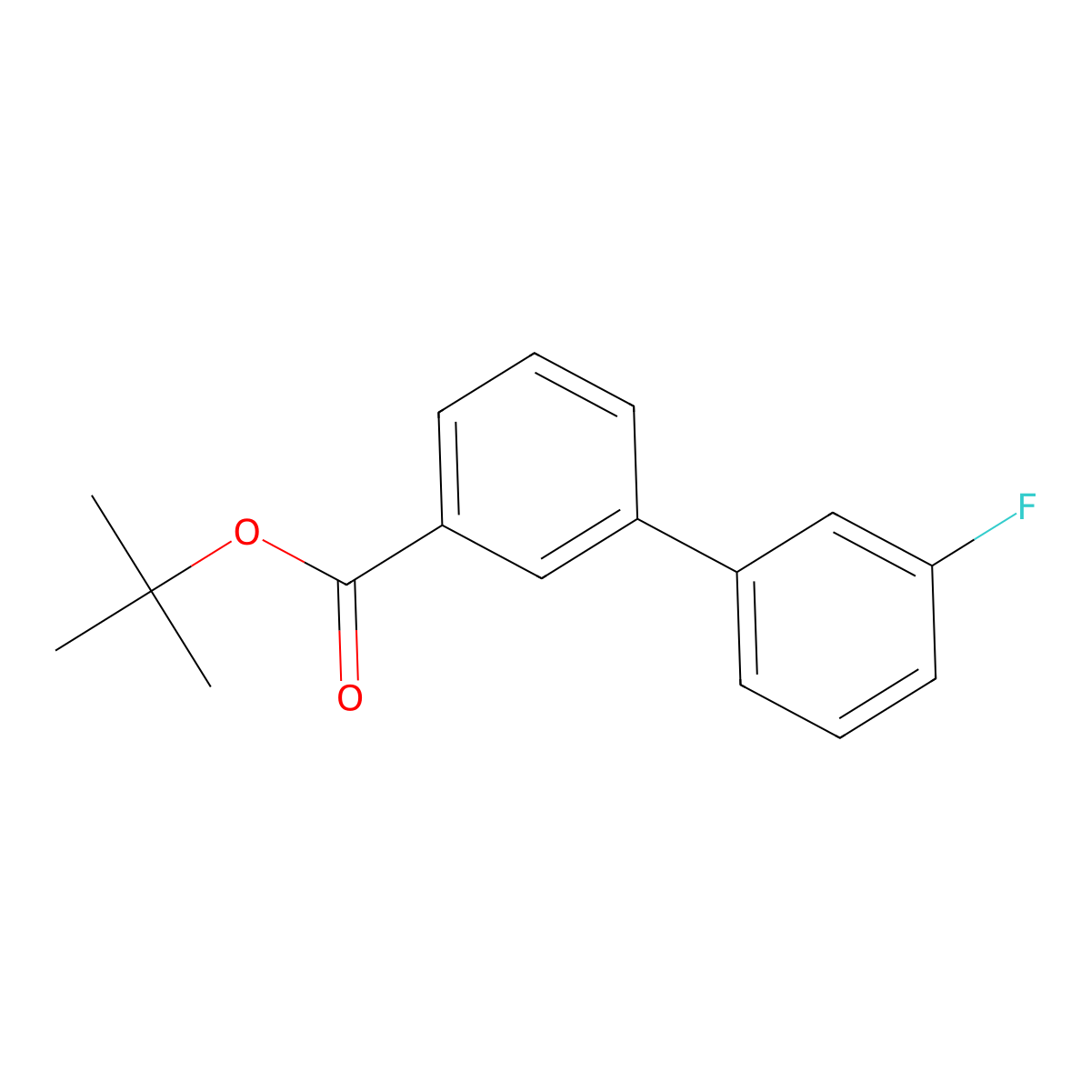 Tert-butyl 3-(3-fluorophenyl)benzoate molecular structure, CAS 2138387-29-6