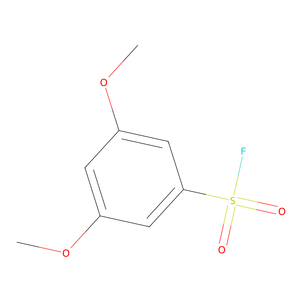 3,5-Dimethoxybenzene-1-sulfonyl fluoride molecular structure, CAS 2138390-69-7