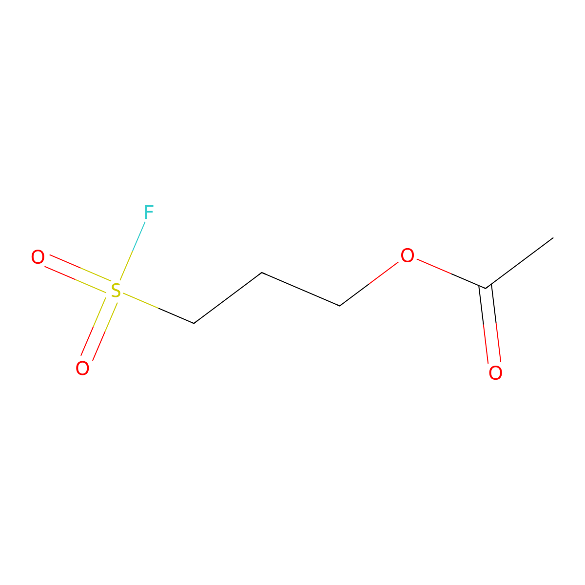 3-(Fluorosulfonyl)propyl acetate molecular structure, CAS 2138390-79-9