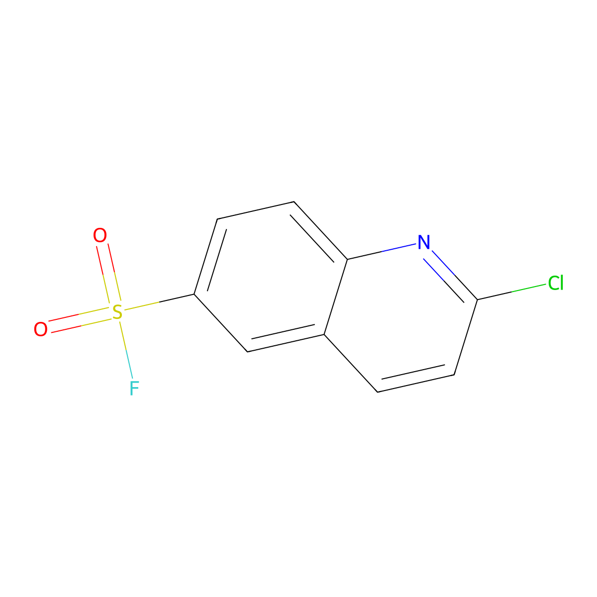 2-Chloroquinoline-6-sulfonyl fluoride molecular structure, CAS 2138390-95-9