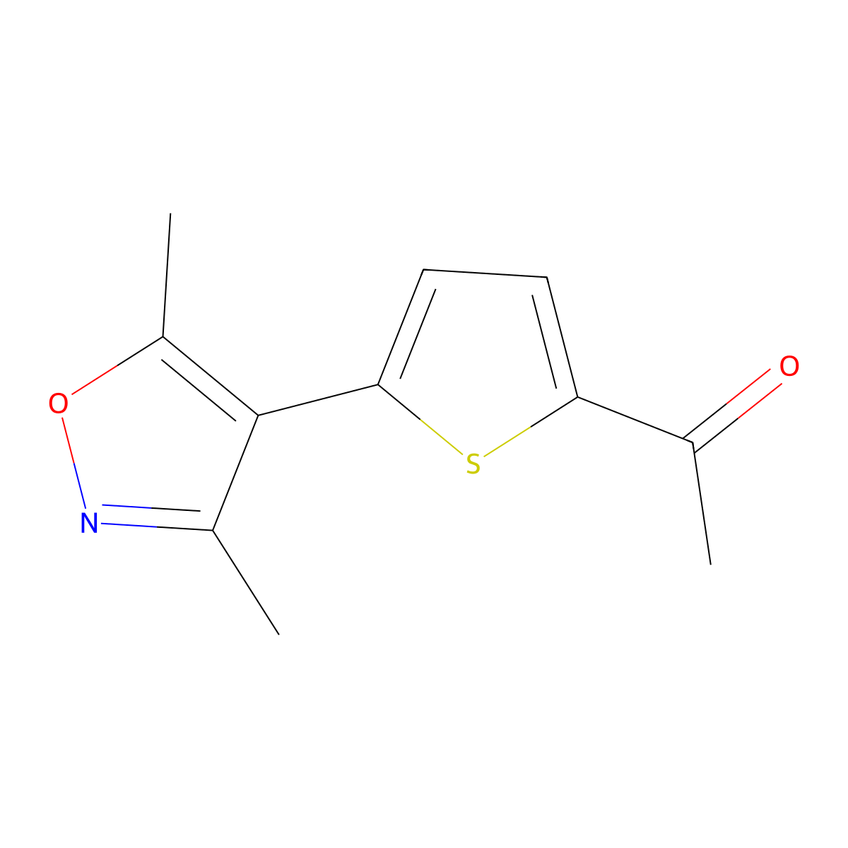 1-[5-(Dimethyl-1,2-oxazol-4-yl)thiophen-2-yl]ethan-1-one molecular structure, CAS 2138391-06-5