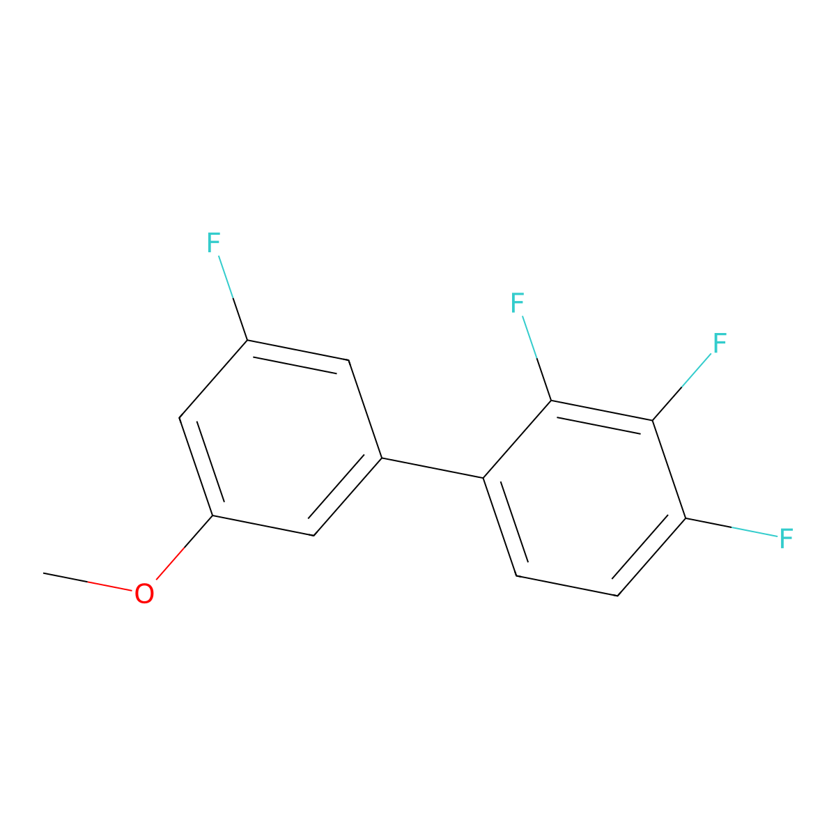 1,2,3-Trifluoro-4-(3-fluoro-5-methoxyphenyl)benzene molecular structure, CAS 2138392-54-6