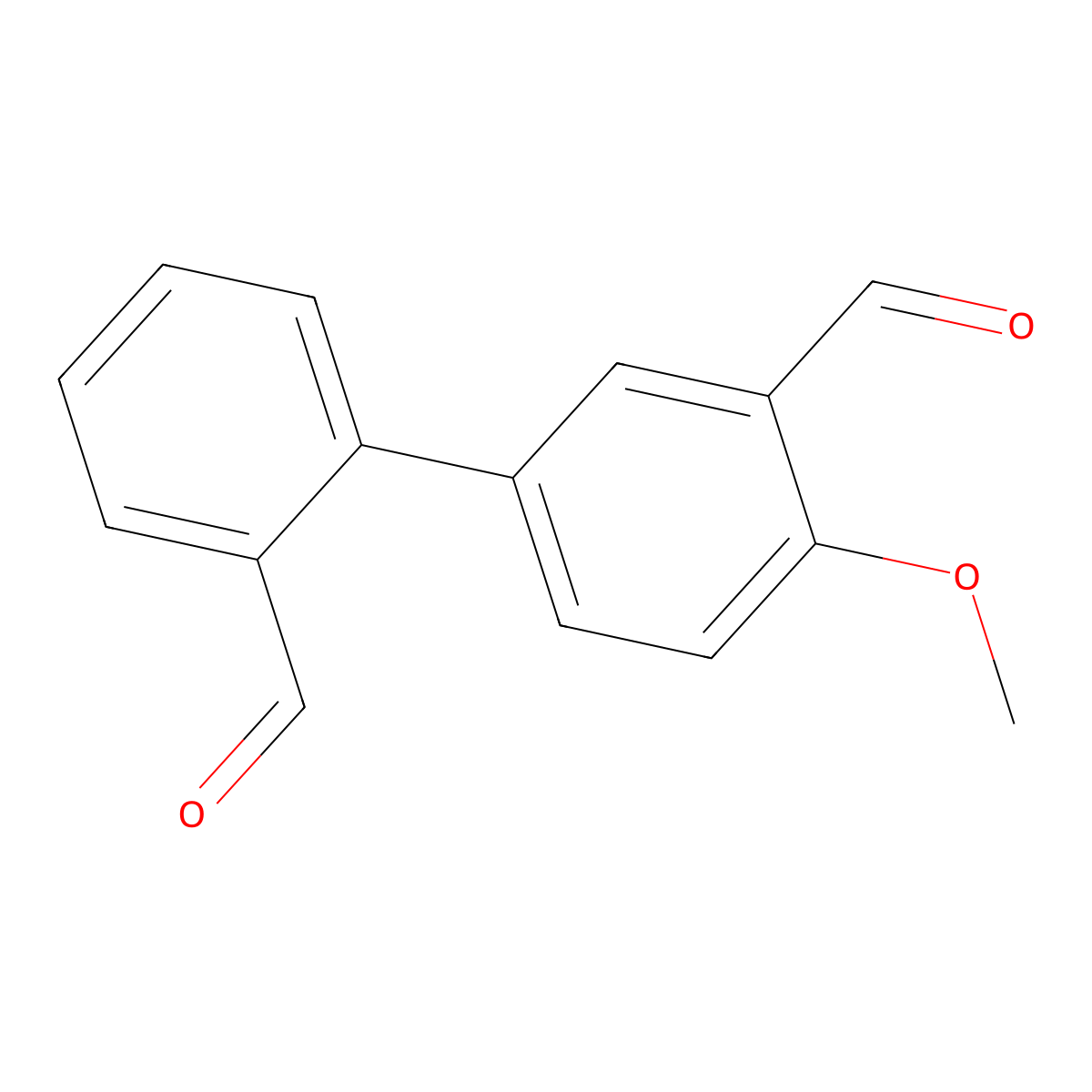 5-(2-Formylphenyl)-2-methoxybenzaldehyde molecular structure, CAS 2138393-93-6