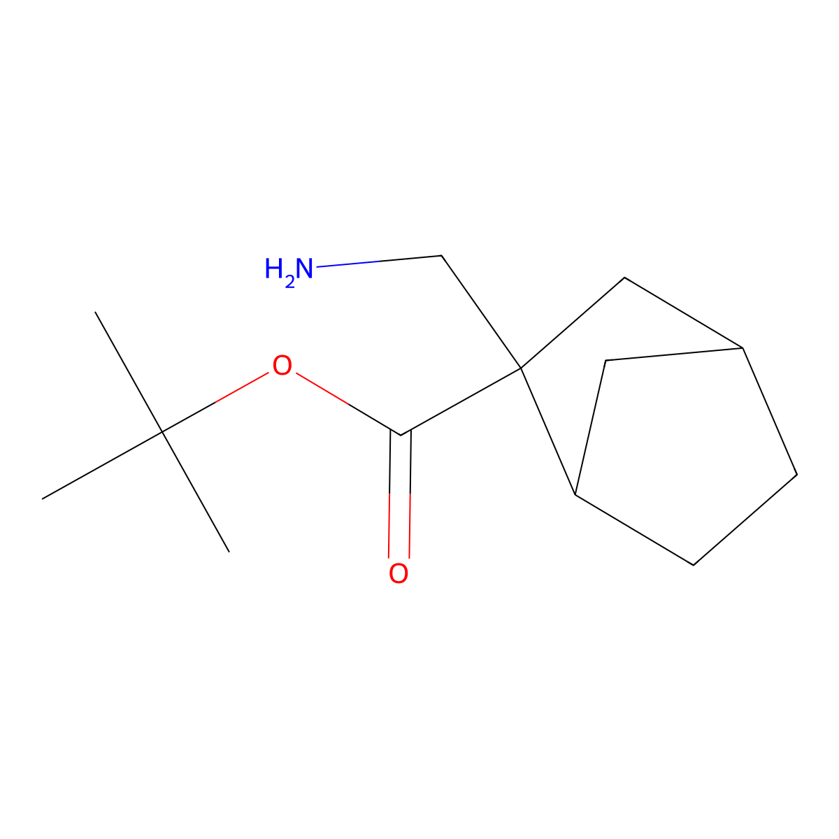 Tert-butyl 2-(aminomethyl)bicyclo[2.2.1]heptane-2-carboxylate molecular structure, CAS 2138394-92-8