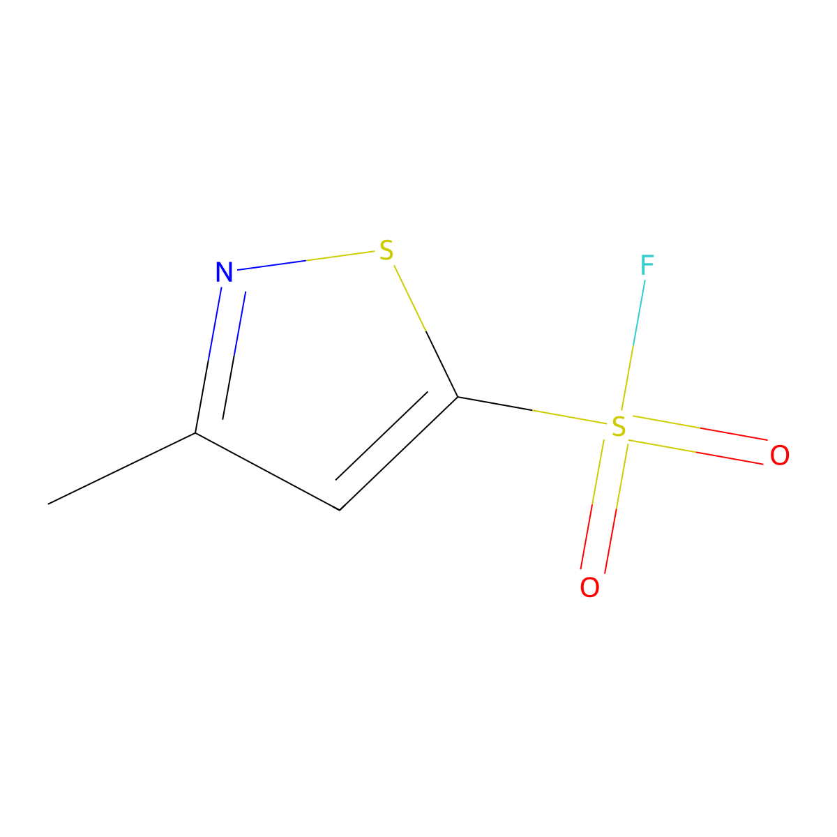 3-Methyl-1,2-thiazole-5-sulfonyl fluoride molecular structure, CAS 2138396-75-3