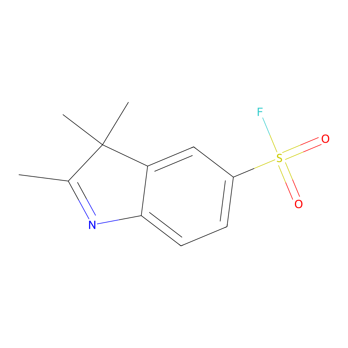 2,3,3-trimethyl-3H-indole-5-sulfonyl fluoride molecular structure, CAS 2138402-13-6