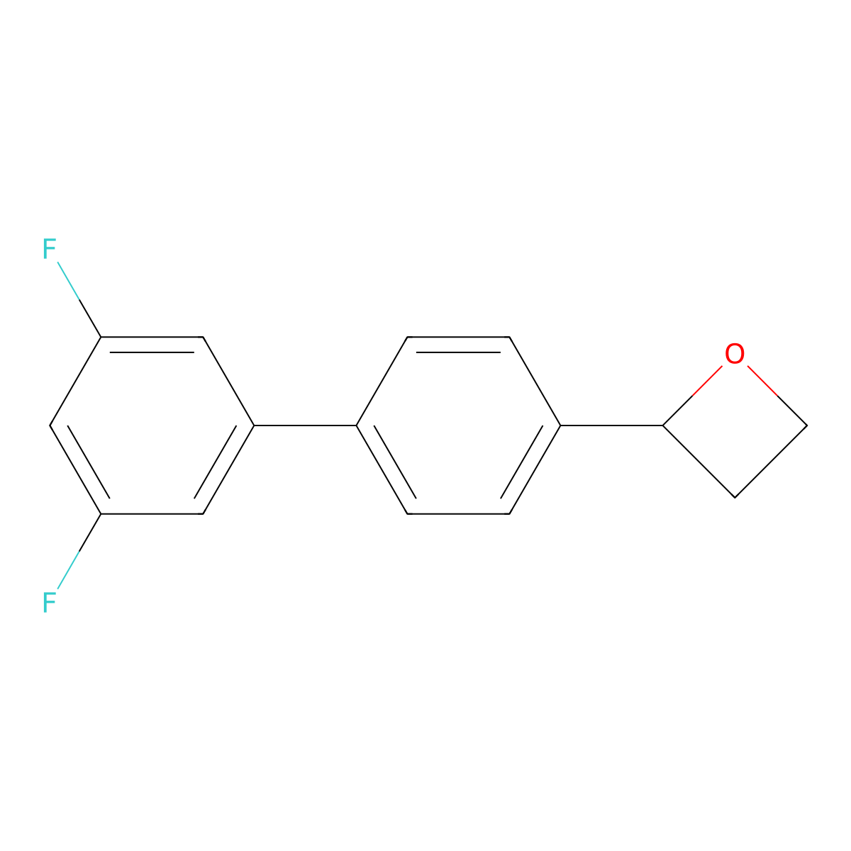2-[4-(3,5-Difluorophenyl)phenyl]oxetane molecular structure, CAS 2138402-18-1