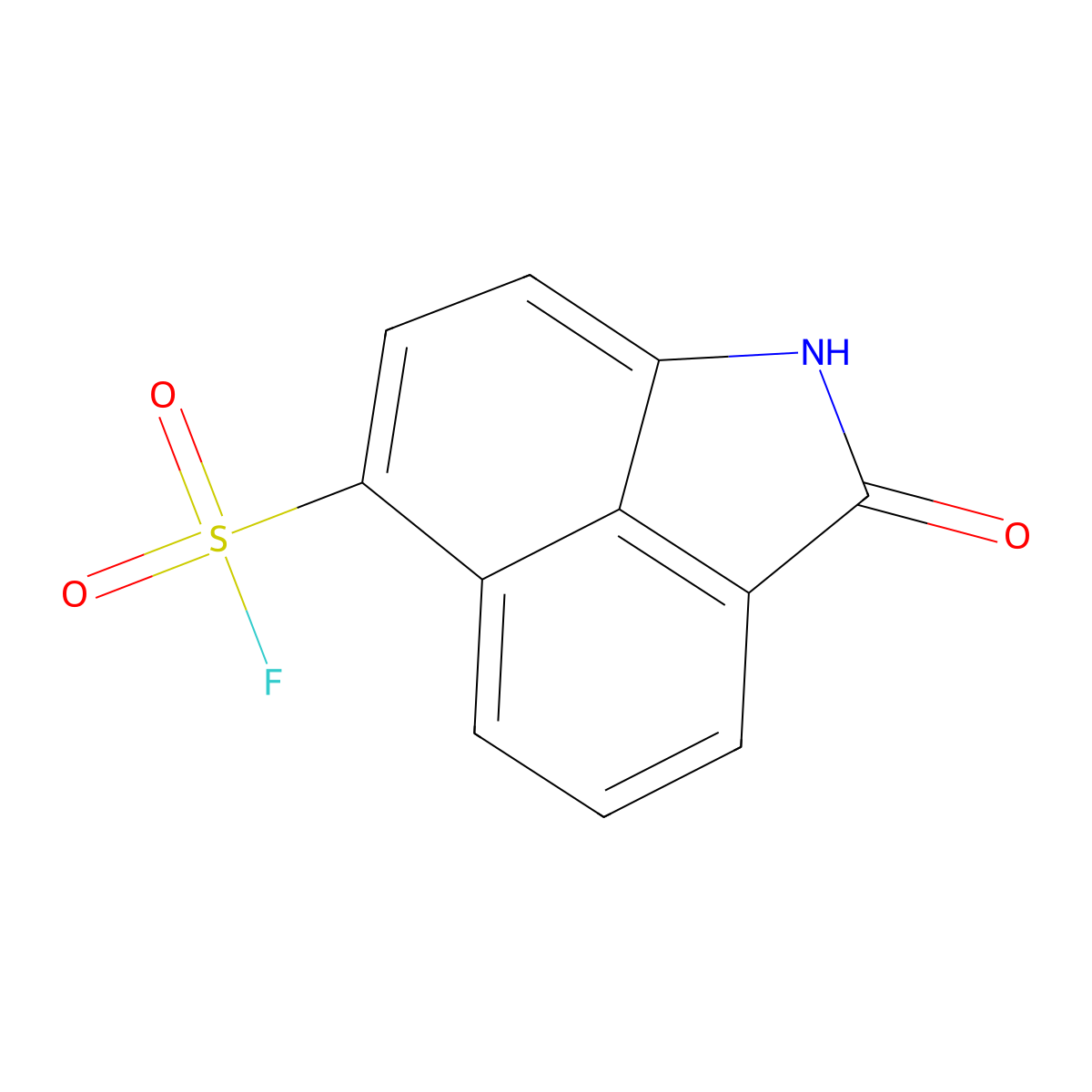 3-Oxo-2-azatricyclo[6.3.1.0,4,12]dodeca-1(12),4,6,8,10-pentaene-9-sulfonyl fluoride molecular structure, CAS 2138408-75-8