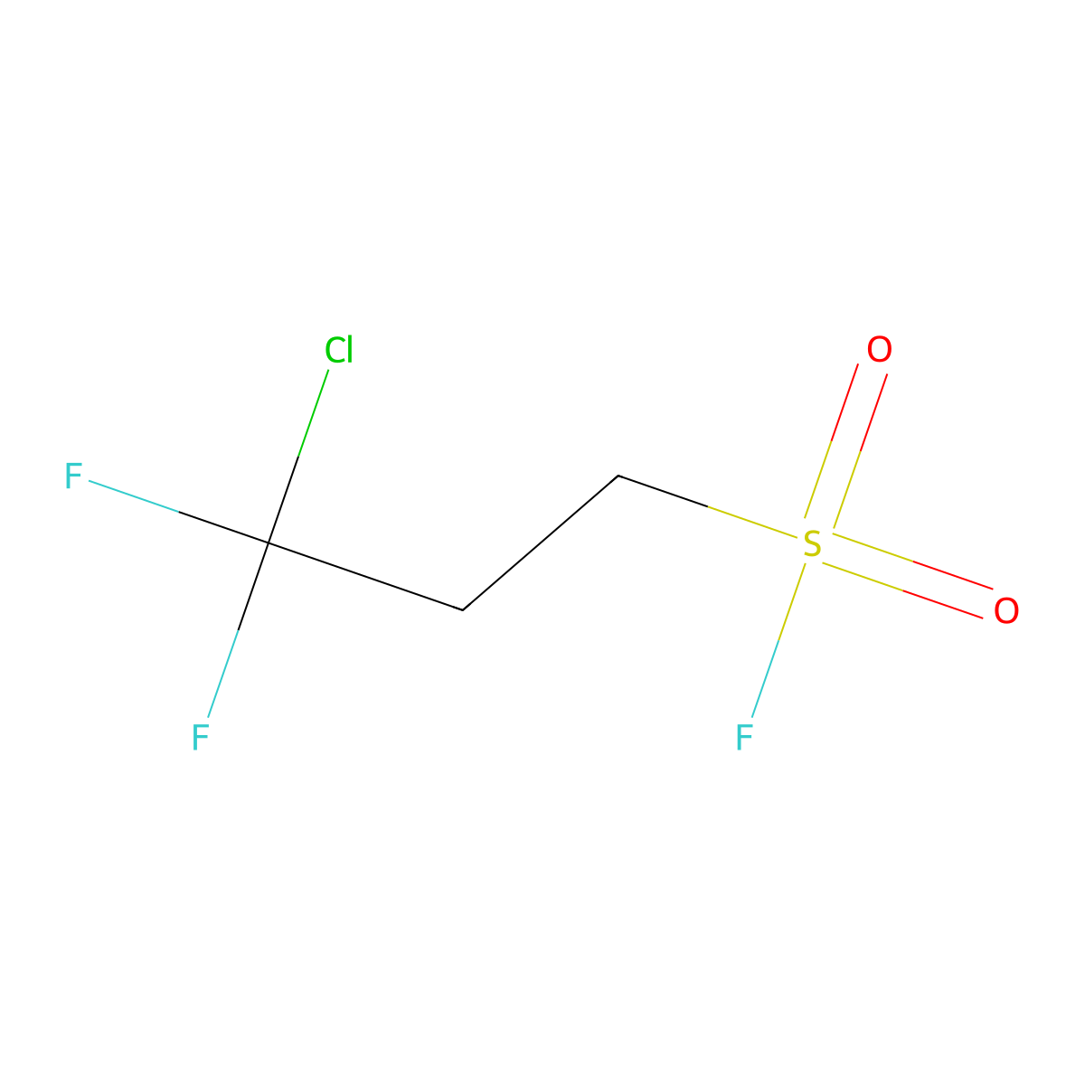 3-Chloro-3,3-difluoropropane-1-sulfonyl fluoride molecular structure, CAS 2138409-04-6