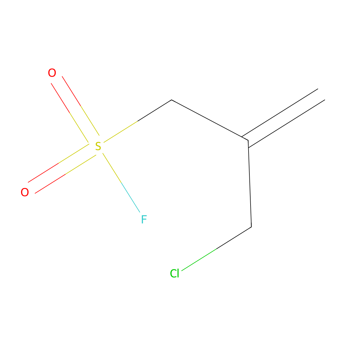 2-(Chloromethyl)prop-2-ene-1-sulfonyl fluoride molecular structure, CAS 2138409-41-1