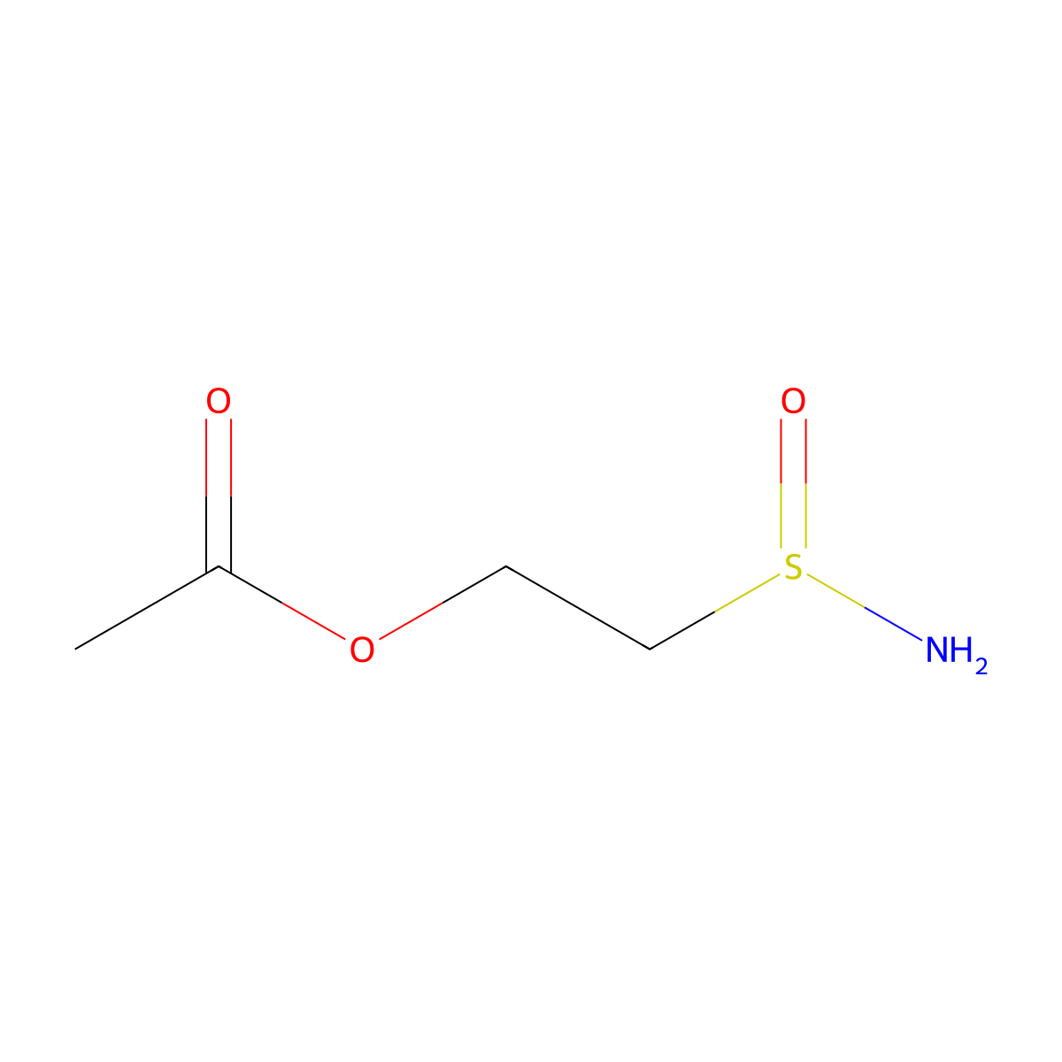 2-(Aminosulfinyl)ethyl acetate molecular structure, CAS 2138410-48-5