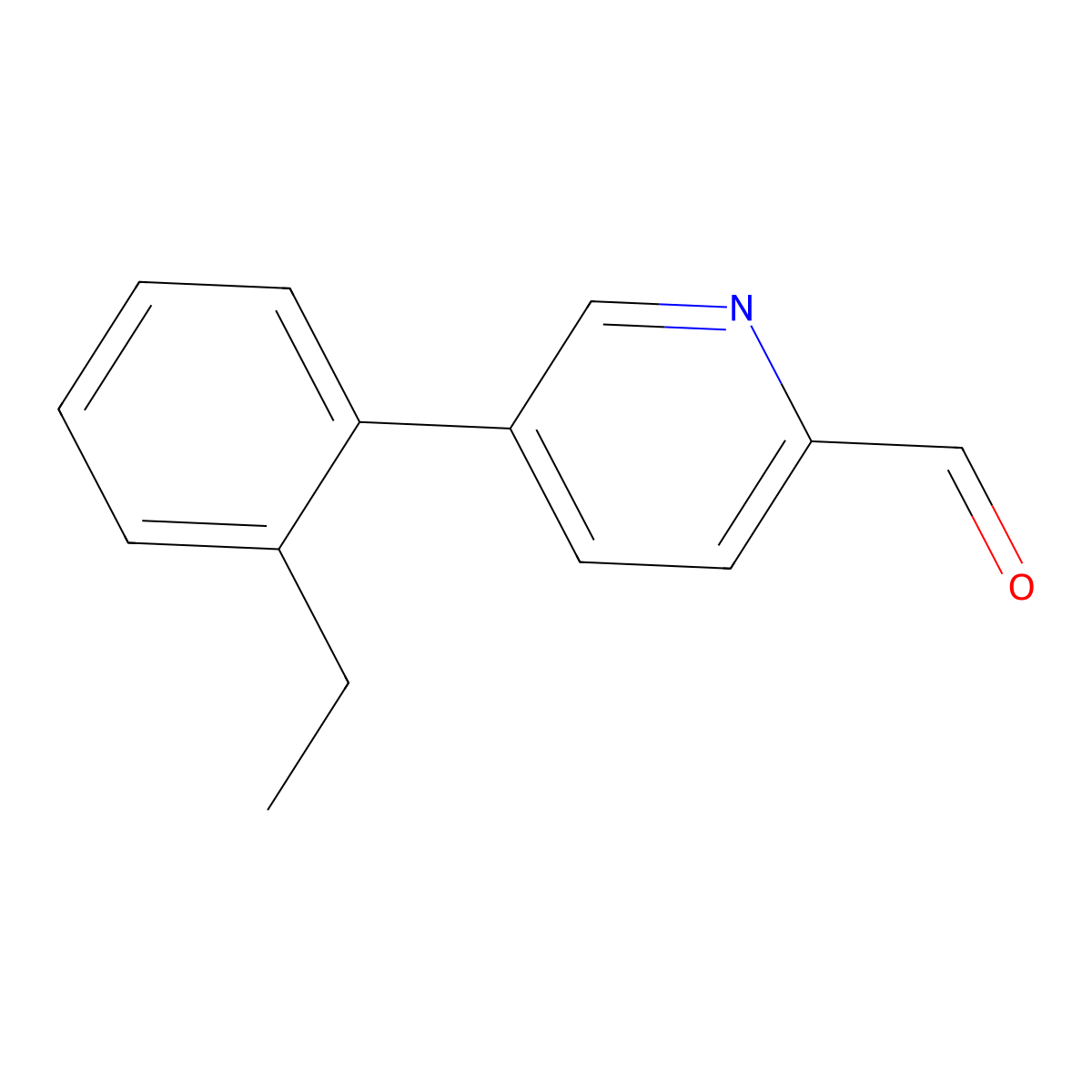 5-(2-Ethylphenyl)pyridine-2-carbaldehyde molecular structure, CAS 2138410-75-8