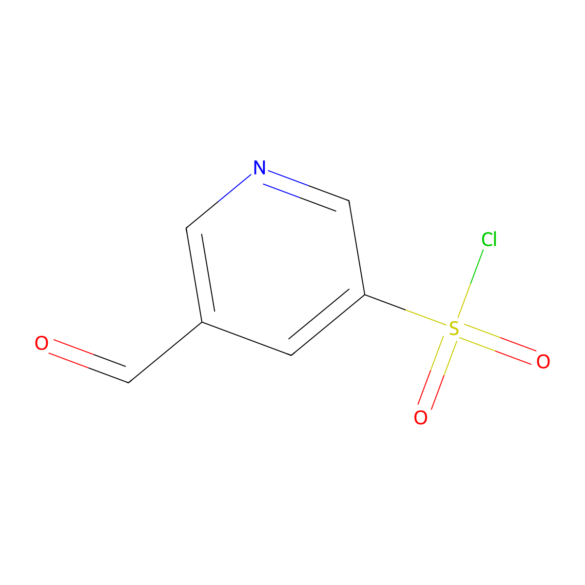5-Formylpyridine-3-sulfonyl chloride molecular structure, CAS 2138410-79-2