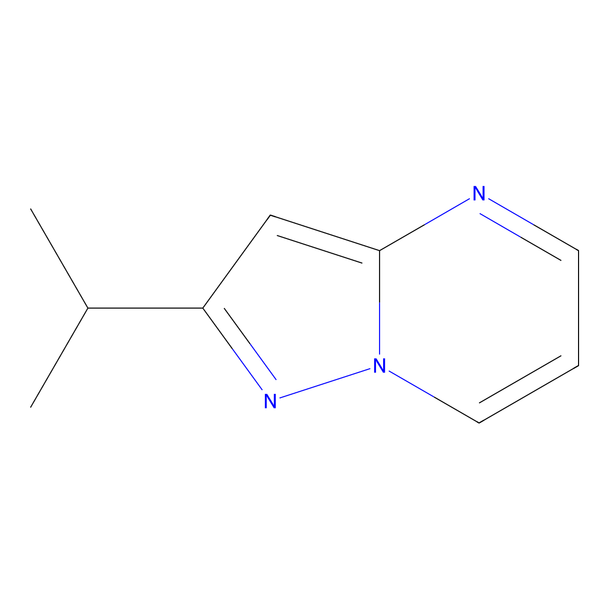 2-(Propan-2-yl)pyrazolo(1,5-a)pyrimidine molecular structure, CAS 2138410-95-2