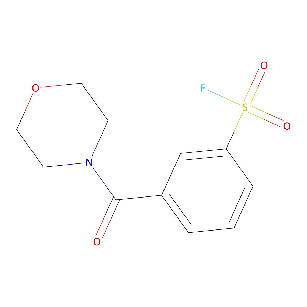 3-(Morpholine-4-carbonyl)benzene-1-sulfonyl fluoride molecular structure, CAS 2138413-43-9
