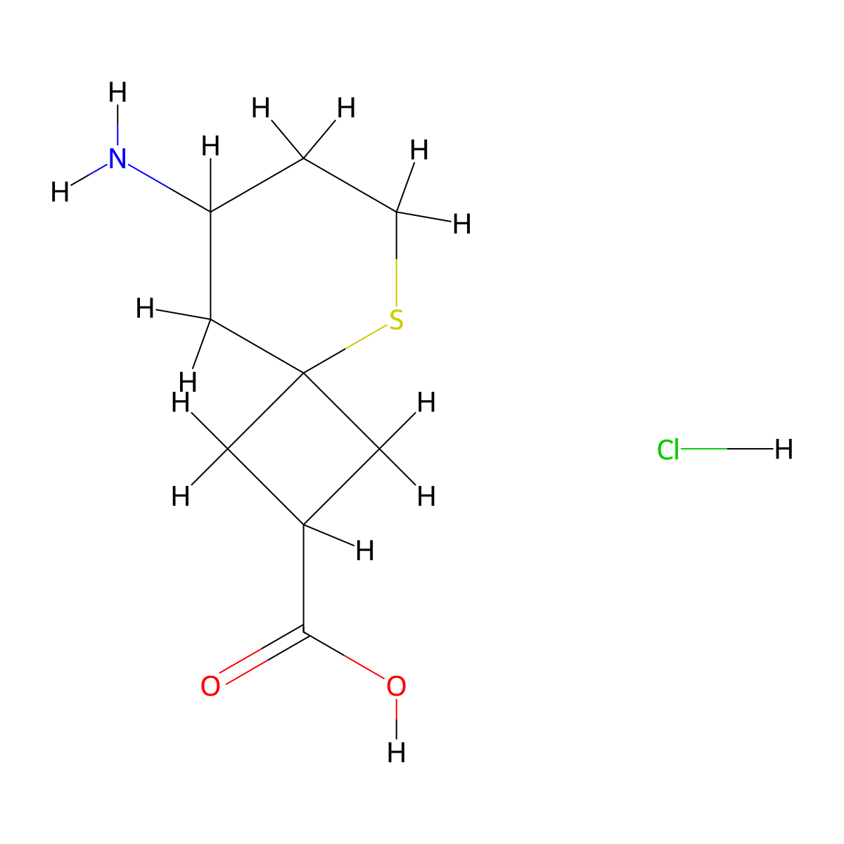8-Amino-5-thiaspiro[3.5]nonane-2-carboxylic acid hydrochloride molecular structure, CAS 2138413-61-1