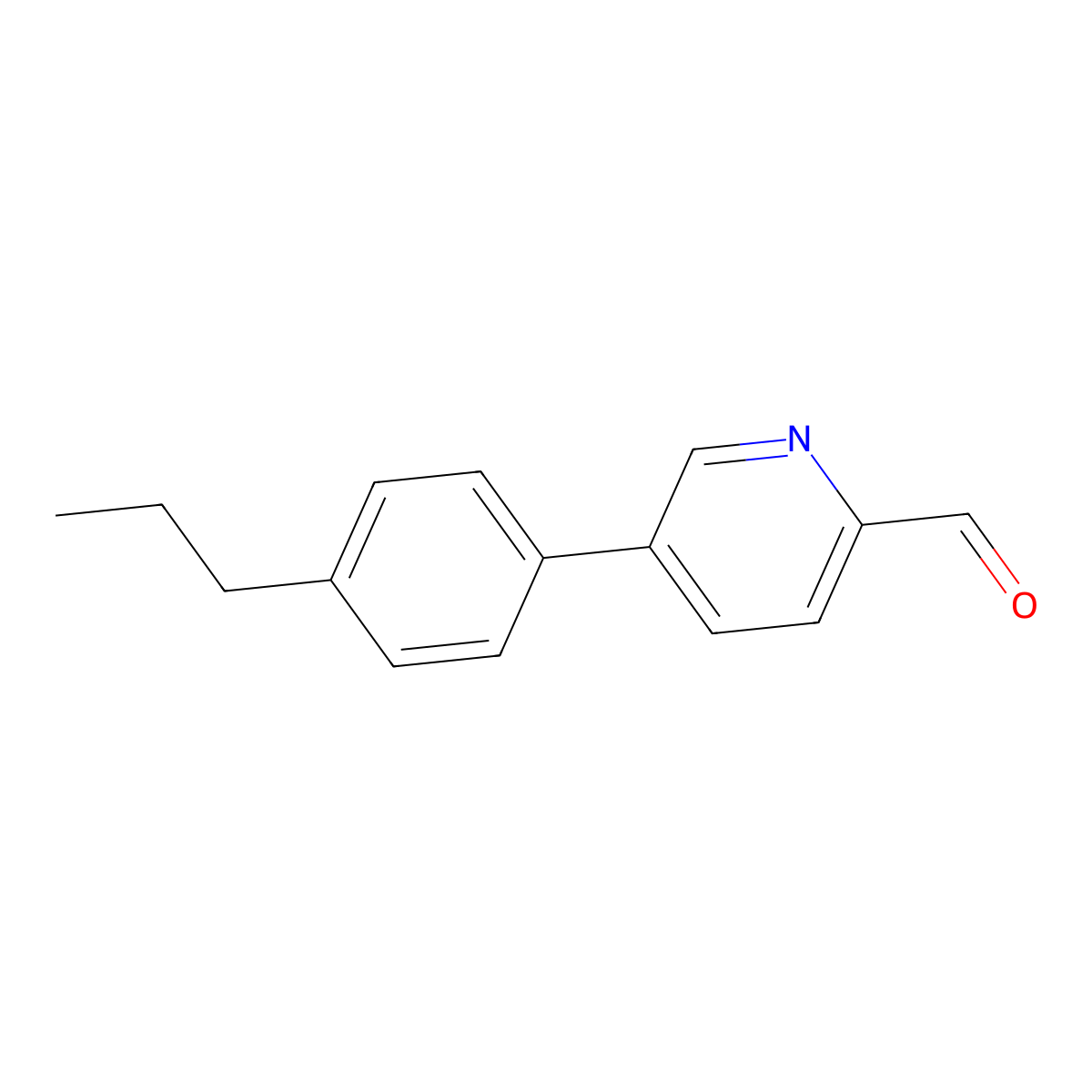 5-(4-Propylphenyl)pyridine-2-carbaldehyde molecular structure, CAS 2138415-01-5