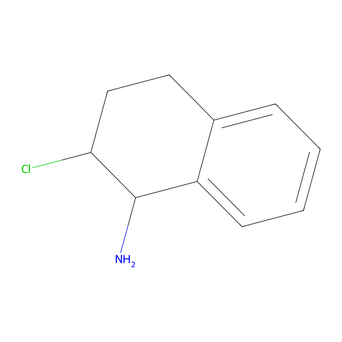 2-Chloro-1,2,3,4-tetrahydronaphthalen-1-amine molecular structure, CAS 2138419-98-2
