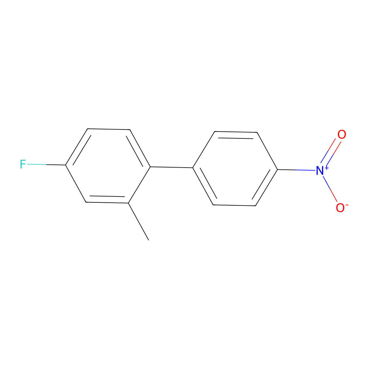 4-Fluoro-2-methyl-1-(4-nitrophenyl)benzene molecular structure, CAS 2138420-92-3