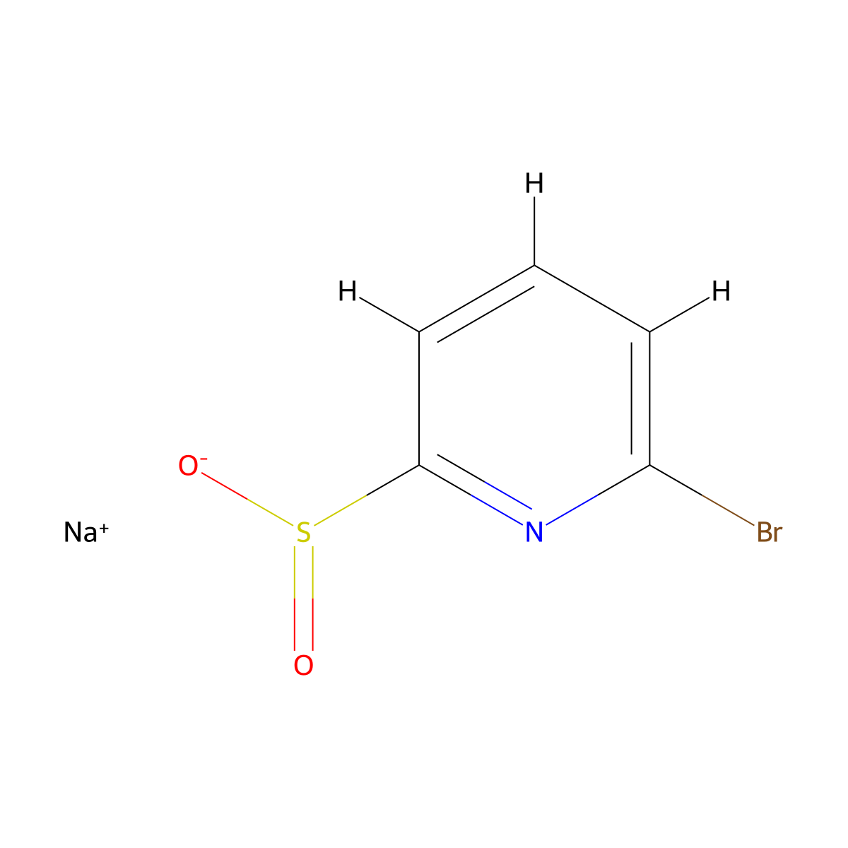 Sodium 6-bromopyridine-2-sulfinate molecular structure, CAS 2138422-74-7