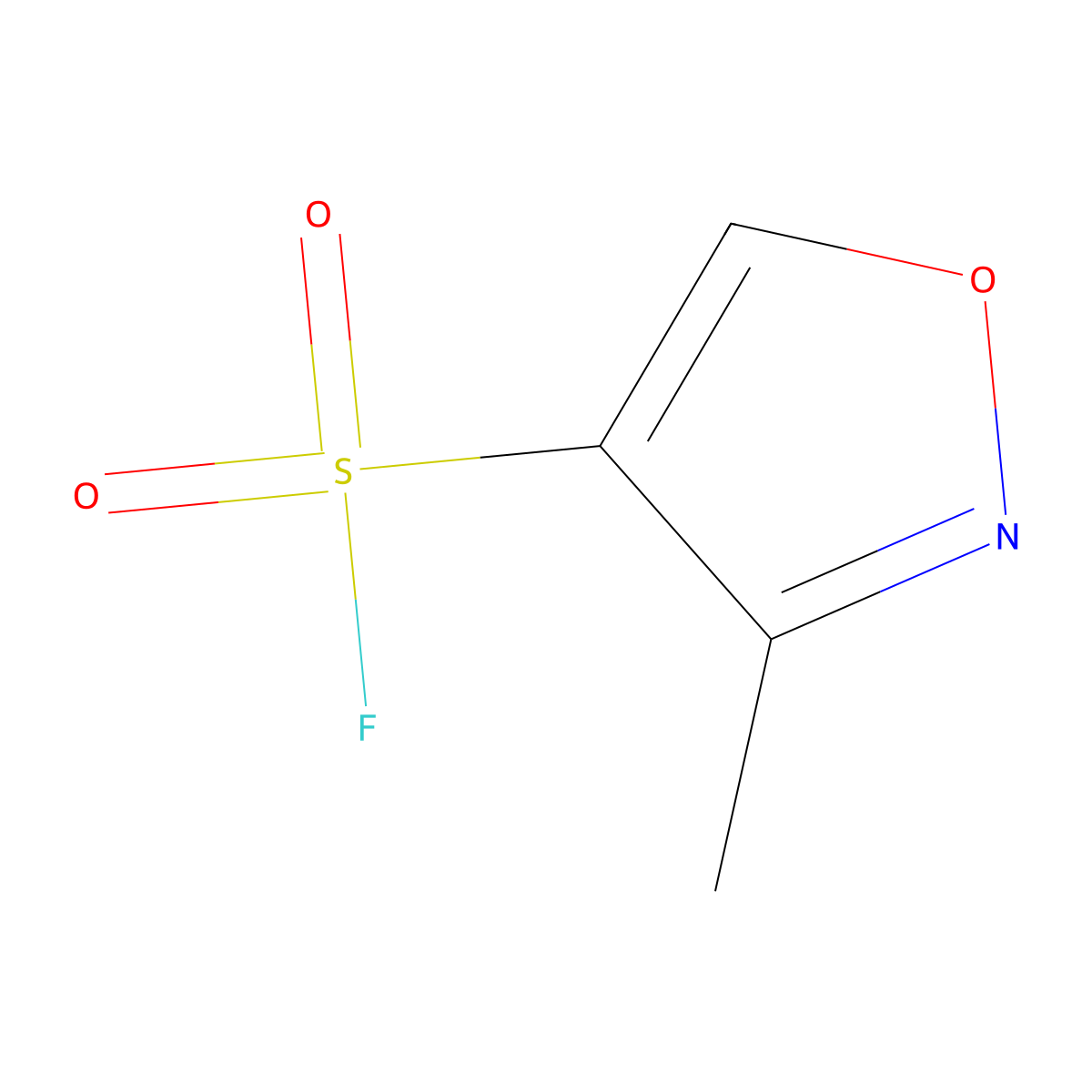 3-Methyl-1,2-oxazole-4-sulfonyl fluoride molecular structure, CAS 2138422-99-6