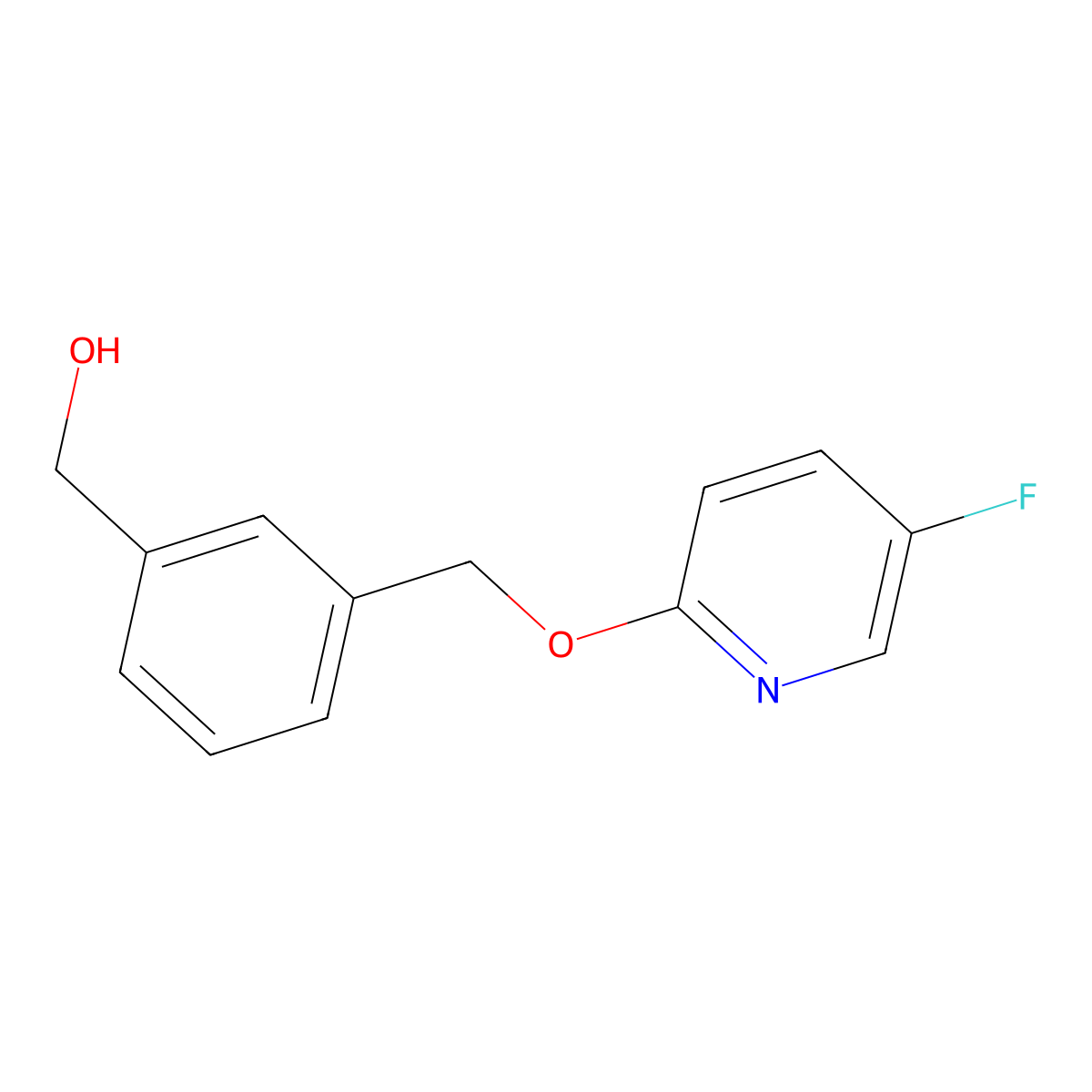 (3-{[(5-Fluoropyridin-2-yl)oxy]methyl}phenyl)methanol molecular structure, CAS 2138424-51-6