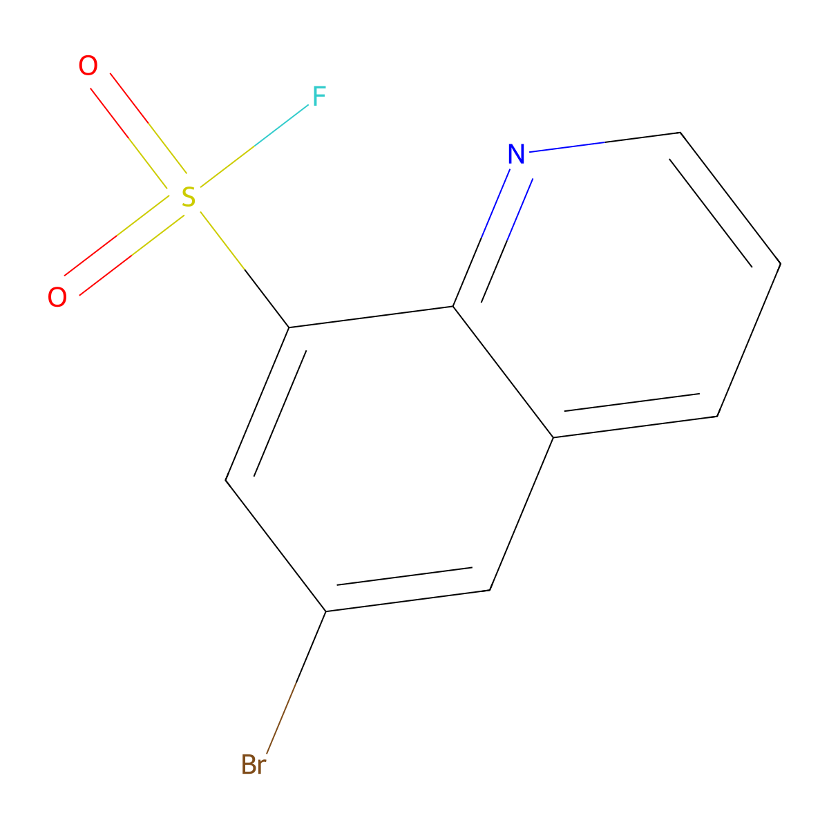 6-Bromoquinoline-8-sulfonyl fluoride molecular structure, CAS 2138426-76-1