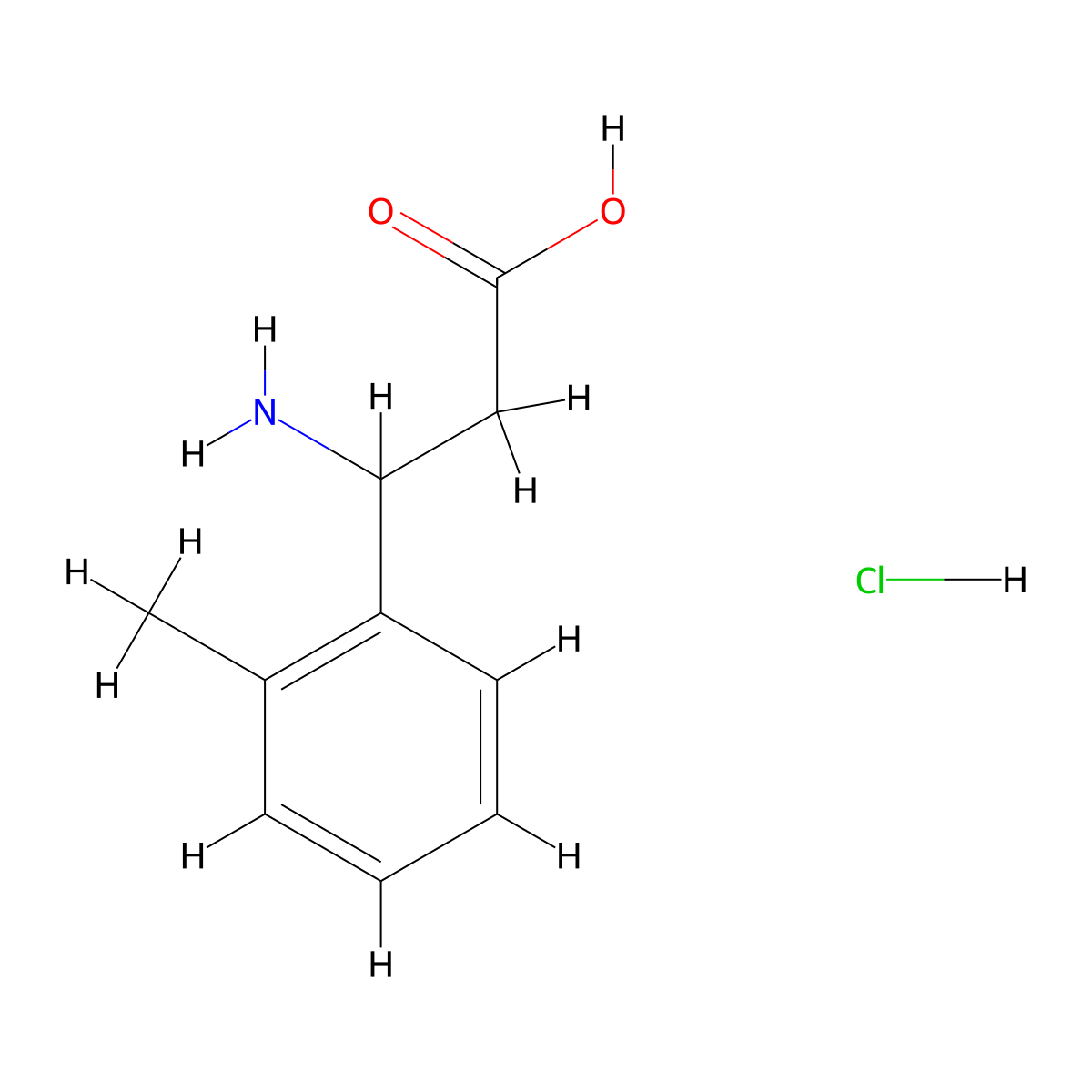 3-amino-3-(2-methylphenyl)propanoic Acid Hydrochloride molecular structure, CAS 2138427-11-7