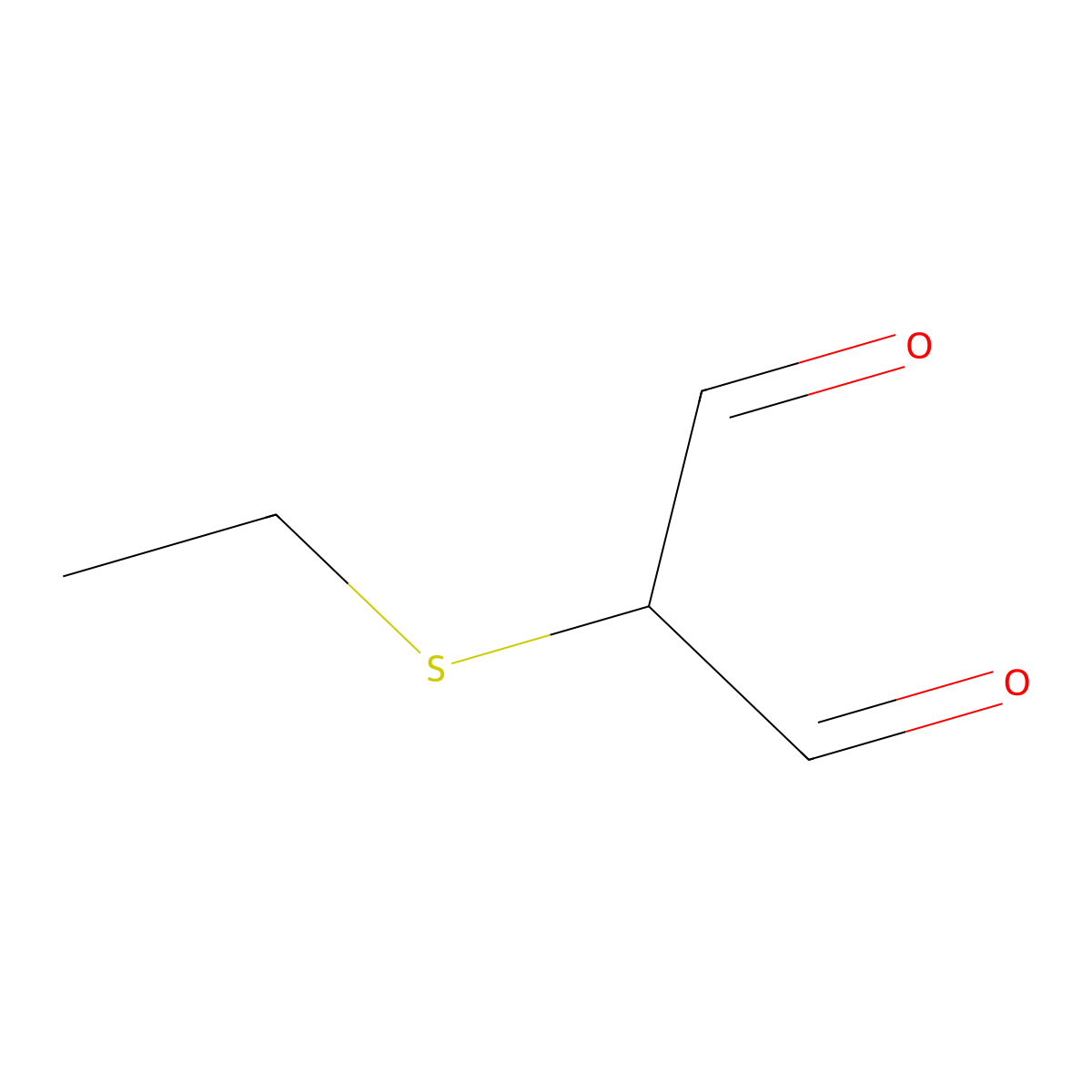 2-(Ethylsulfanyl)propanedial molecular structure, CAS 2138427-19-5