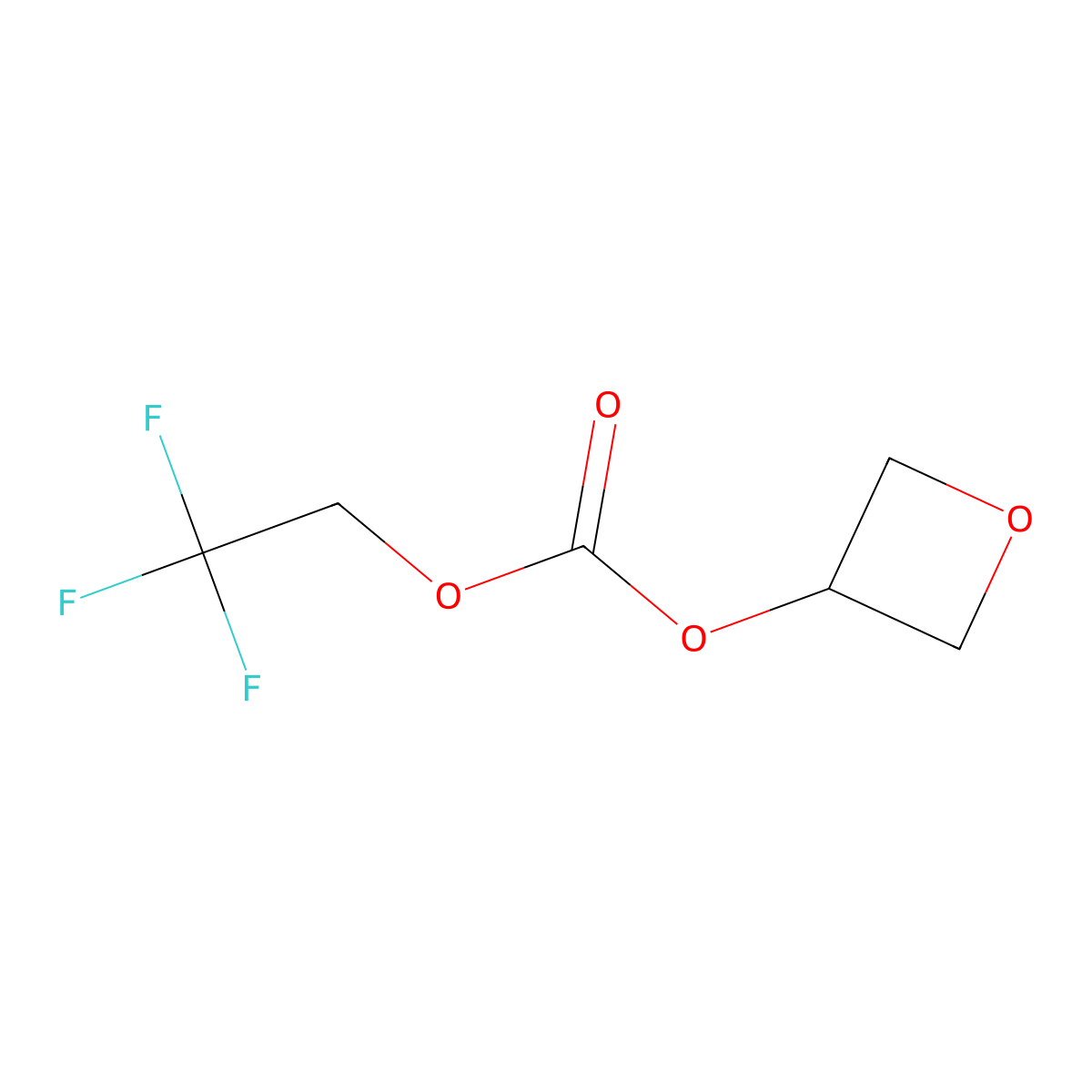 Oxetan-3-yl 2,2,2-trifluoroethyl carbonate molecular structure, CAS 2138427-54-8