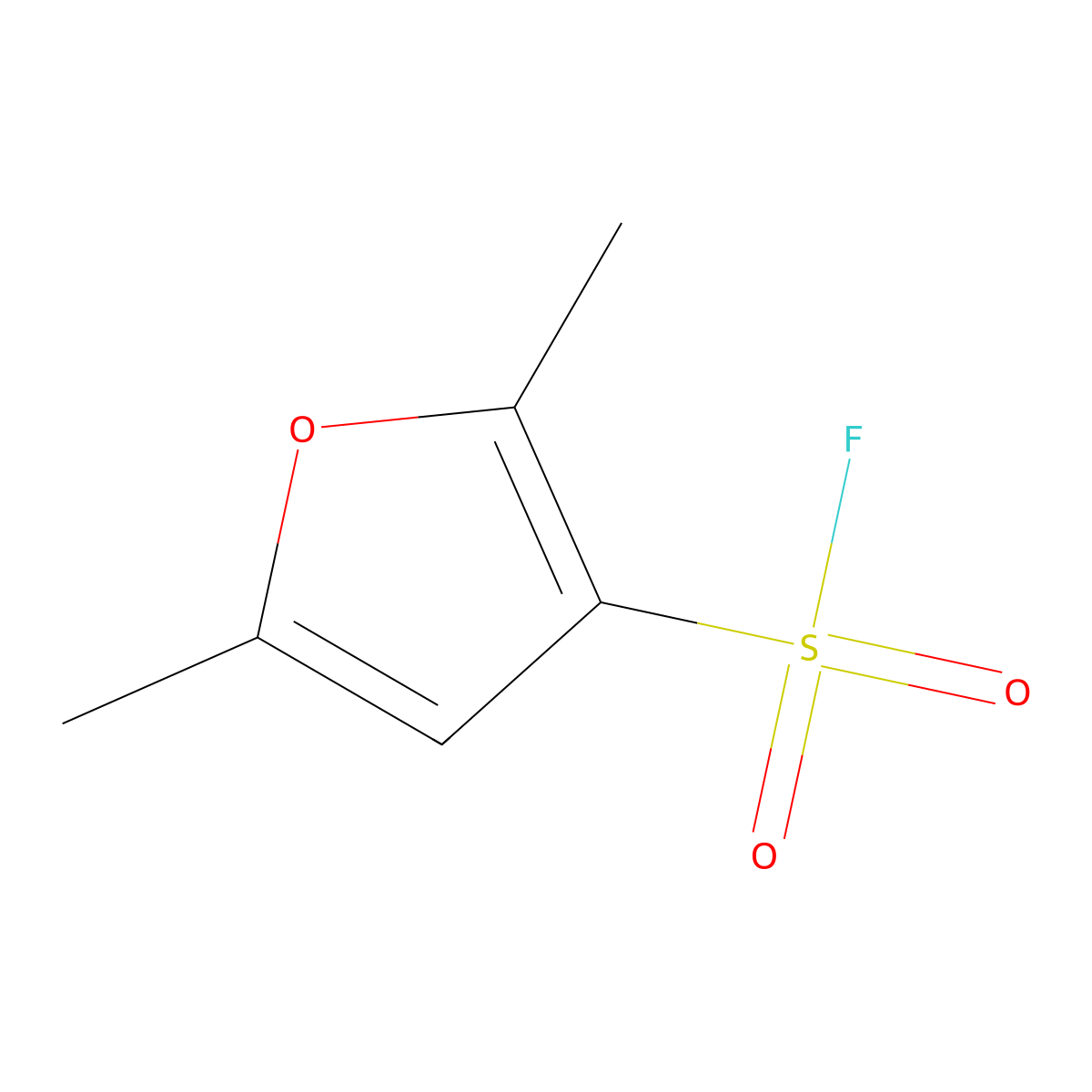 2,5-Dimethylfuran-3-sulfonyl fluoride molecular structure, CAS 2138427-99-1